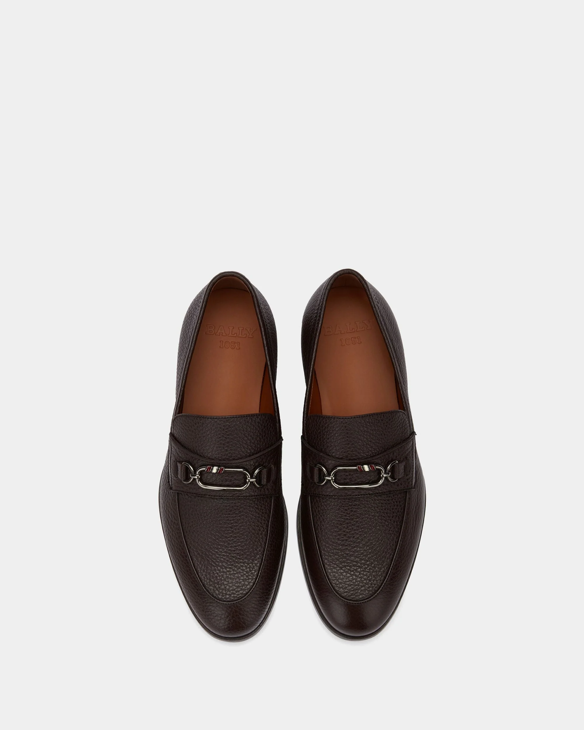 Loafer in Brown Grained Leather - Image 5