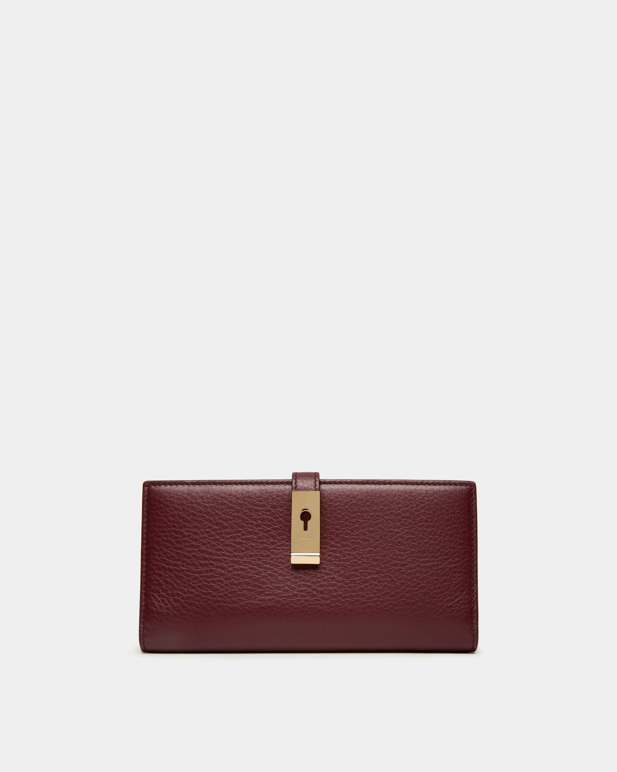 Lock Me Long Wallet in Andorra Grained Leather