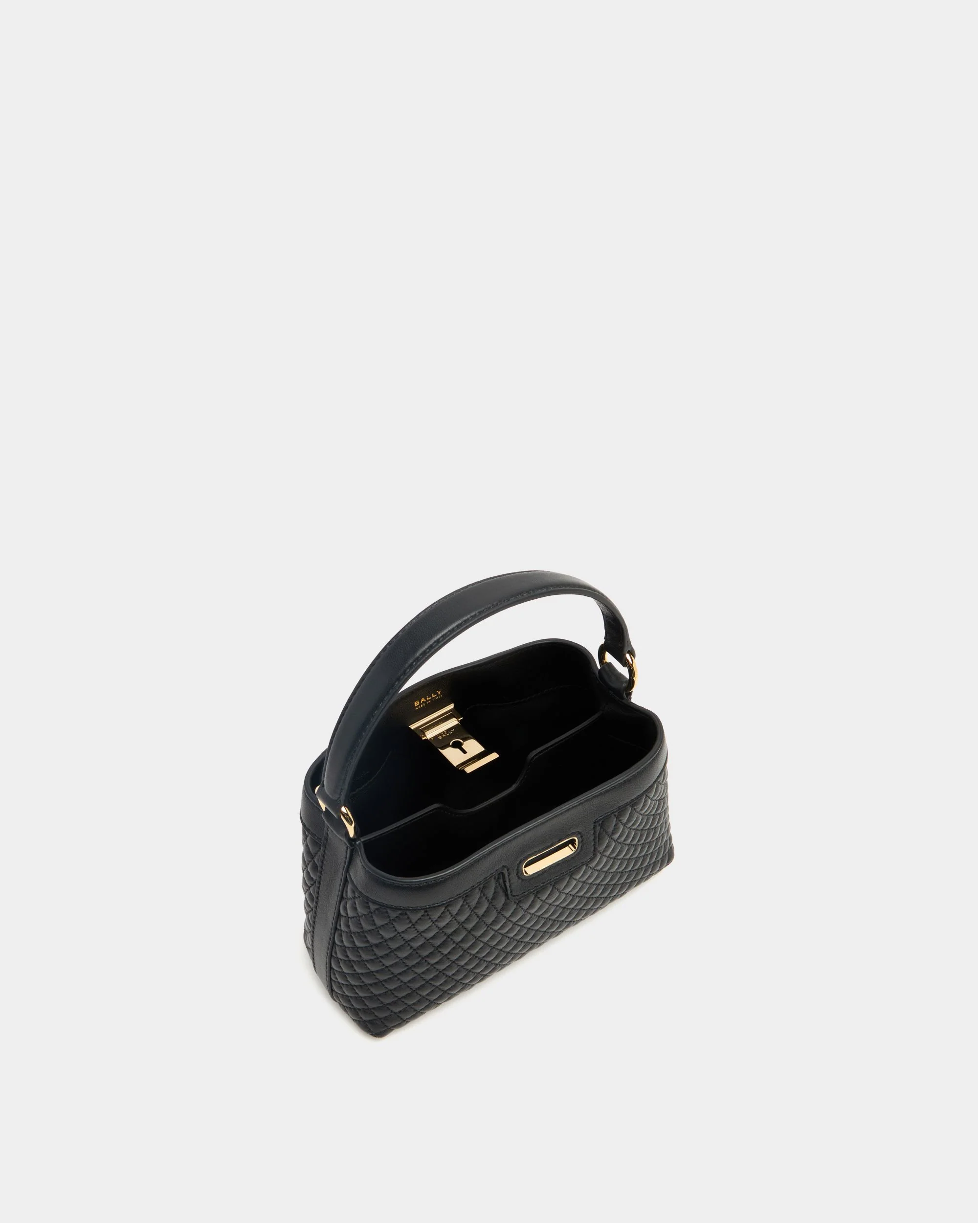 Lock Me Minibag In Black Quilted Leather - Image 4