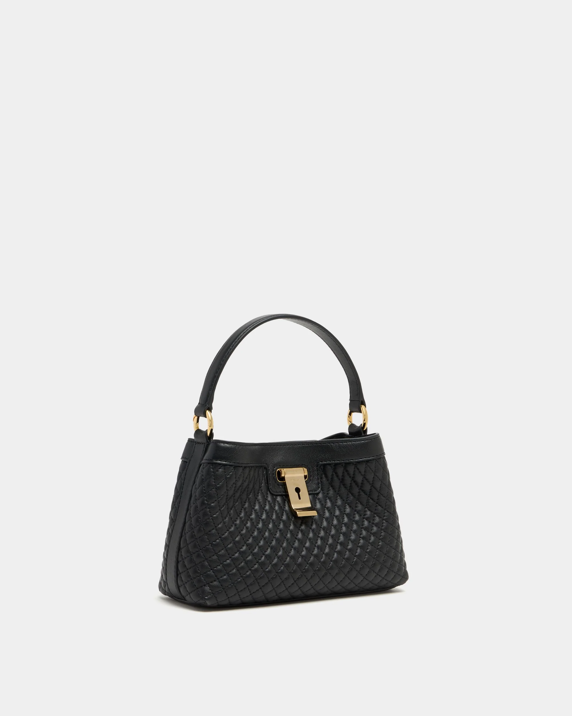 Lock Me Minibag In Black Quilted Leather - Image 5