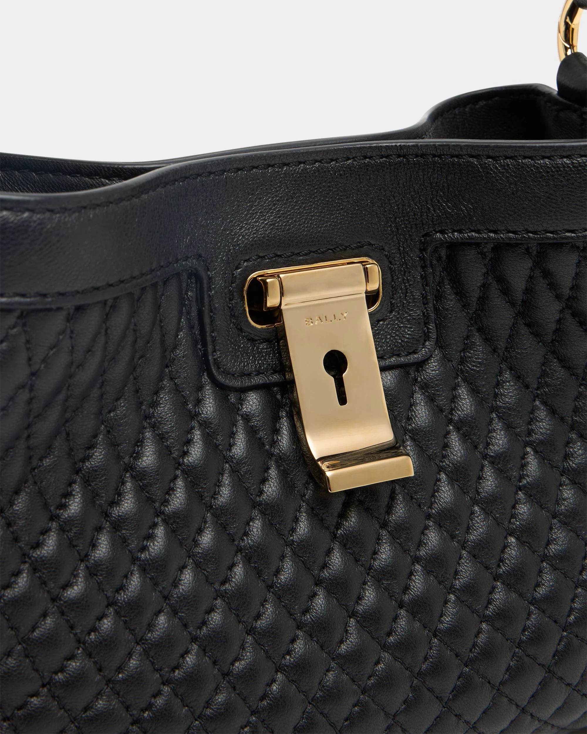 Lock Me Minibag In Black Quilted Leather - Image 6