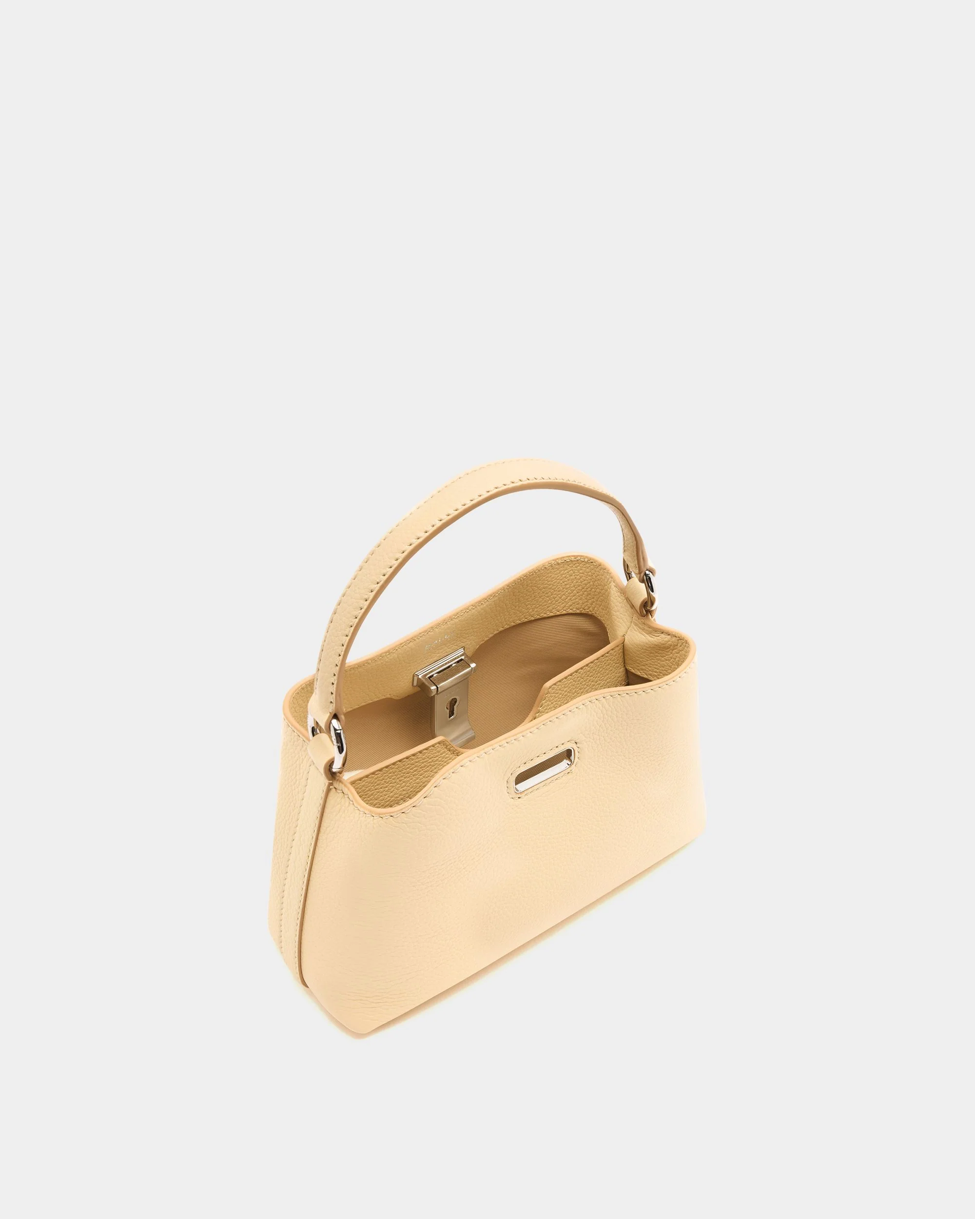 Lock Me Minibag in Ginger Grained Leather - Image 5