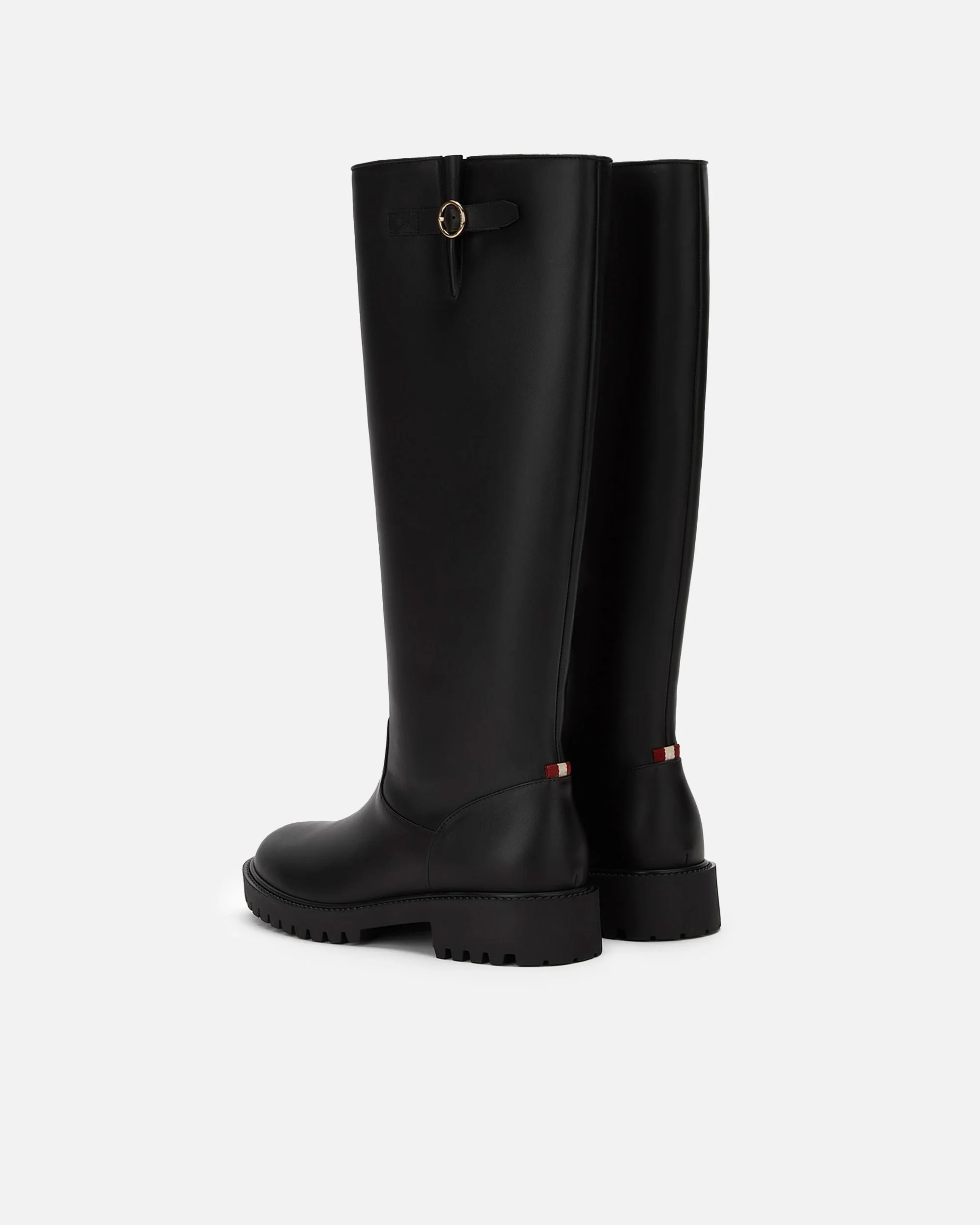 Long Boot in Black Leather - Image 3