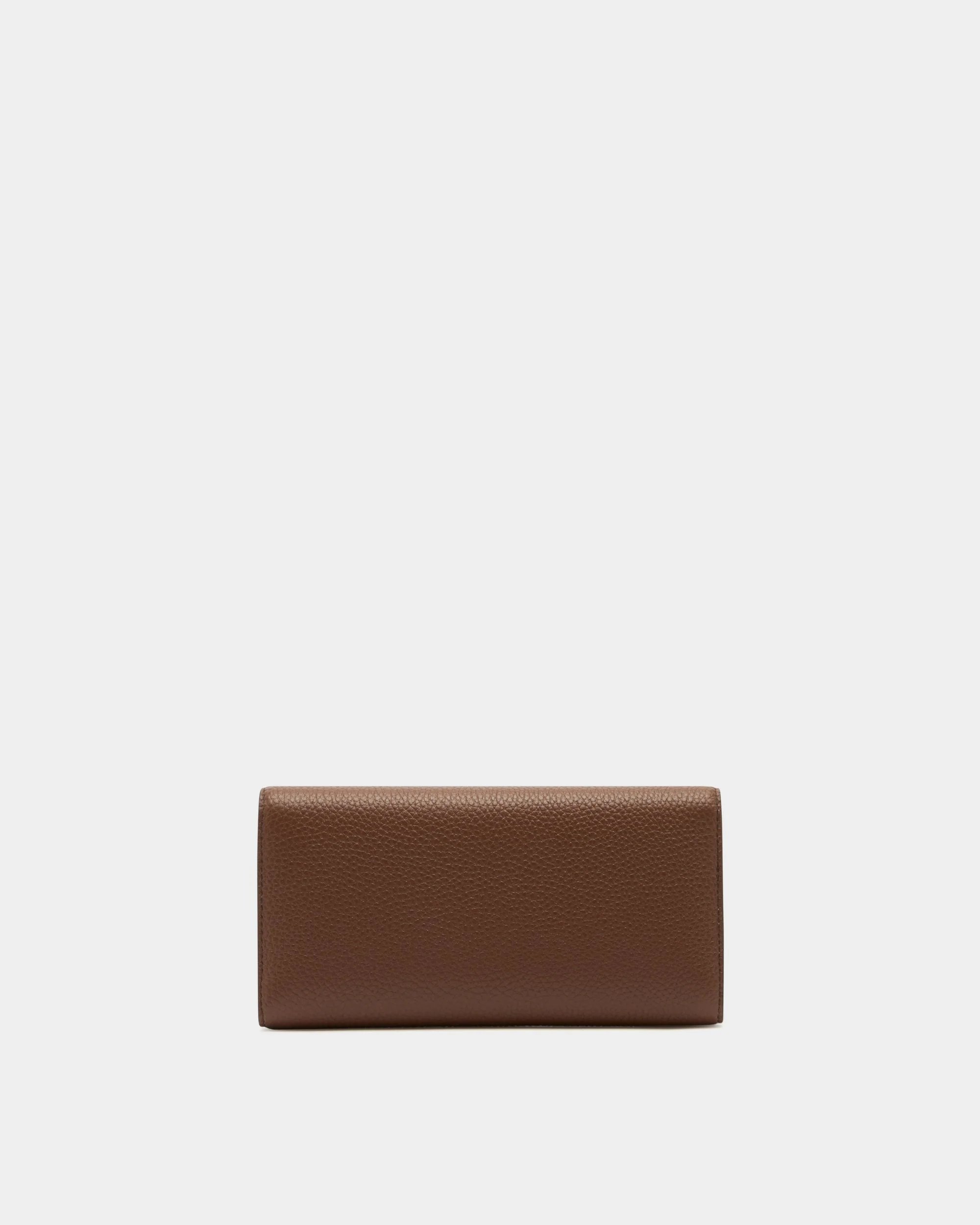 Long Wallet in Brown Grained Leather - Image 2
