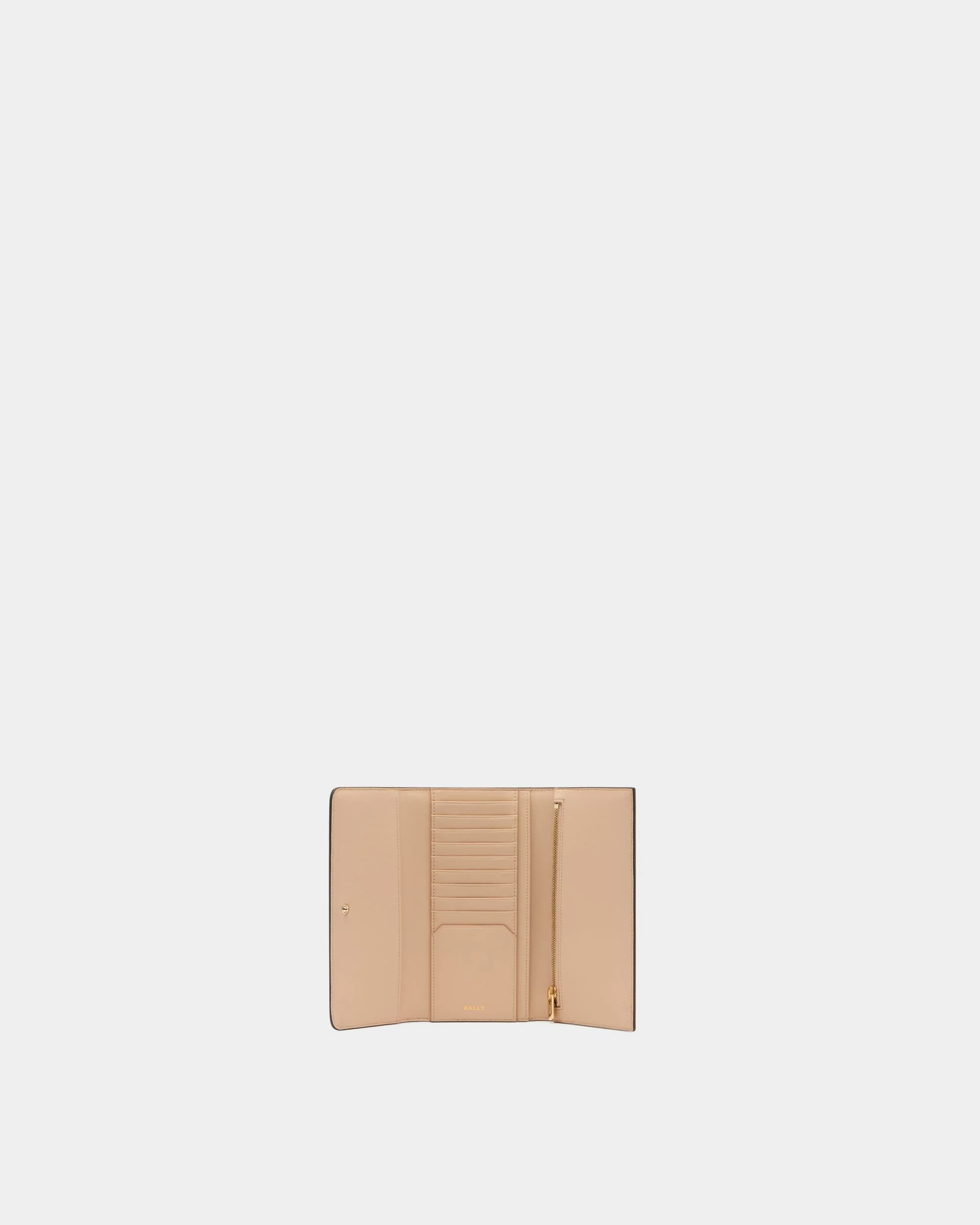 Long Wallet in Brown Grained Leather - Image 3