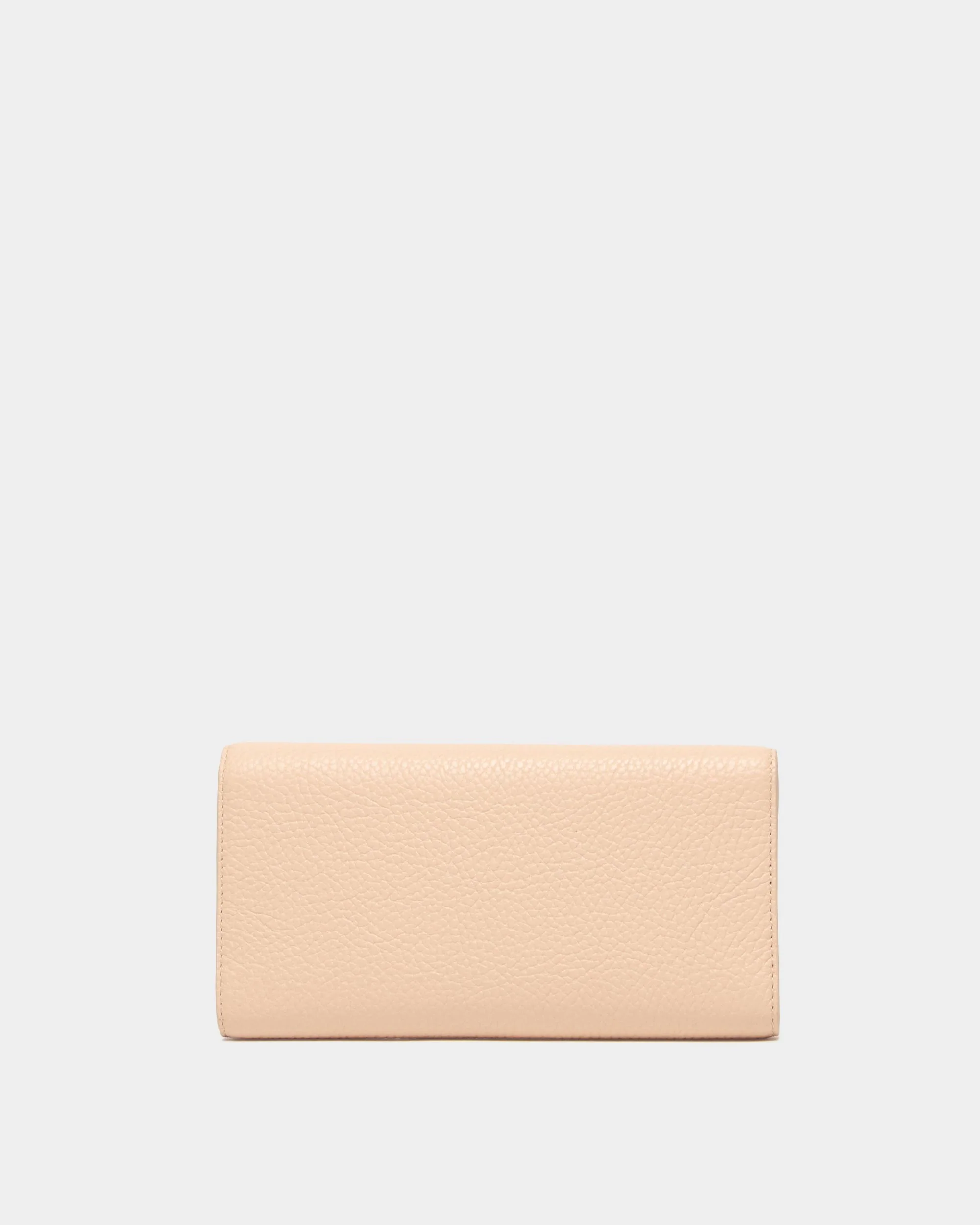 Long Wallet In Nude Grained Leather - Image 2