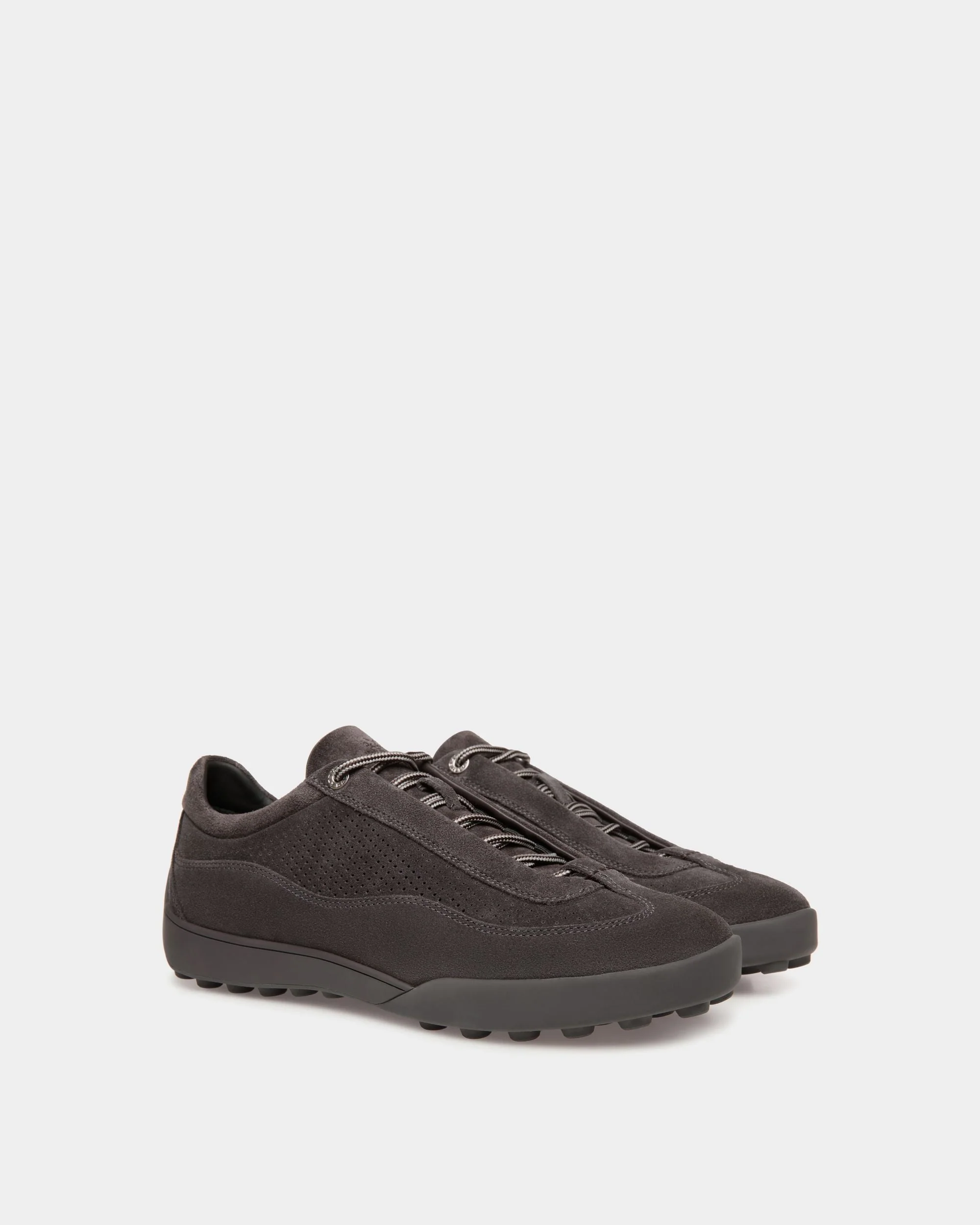 Manto Runner Sneaker in Dark Grey Suede - Image 2