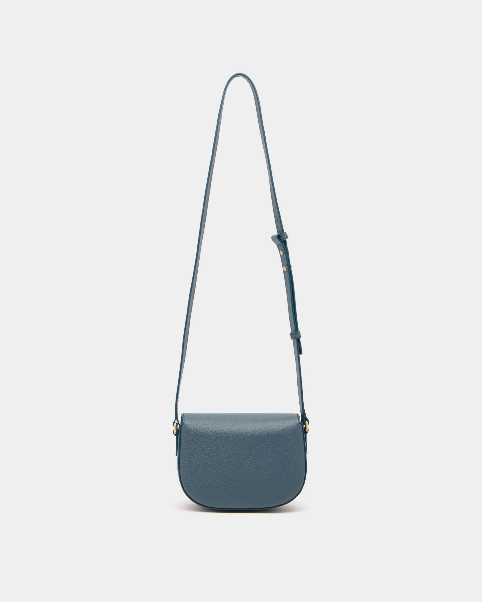 Mini Bag in Blue Grained Leather - Image 3
