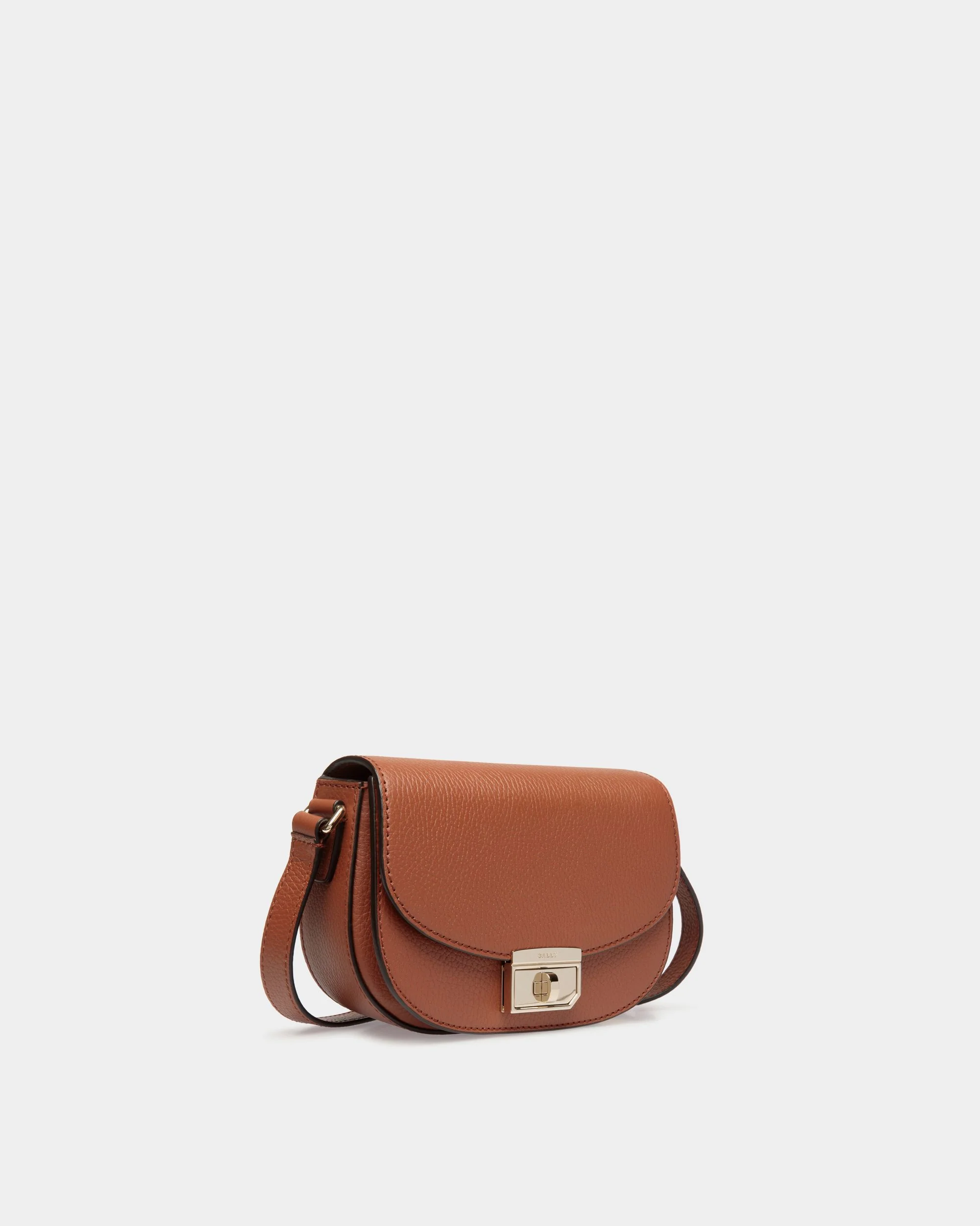 Mini Bag in Brown Embossed Leather - Image 3