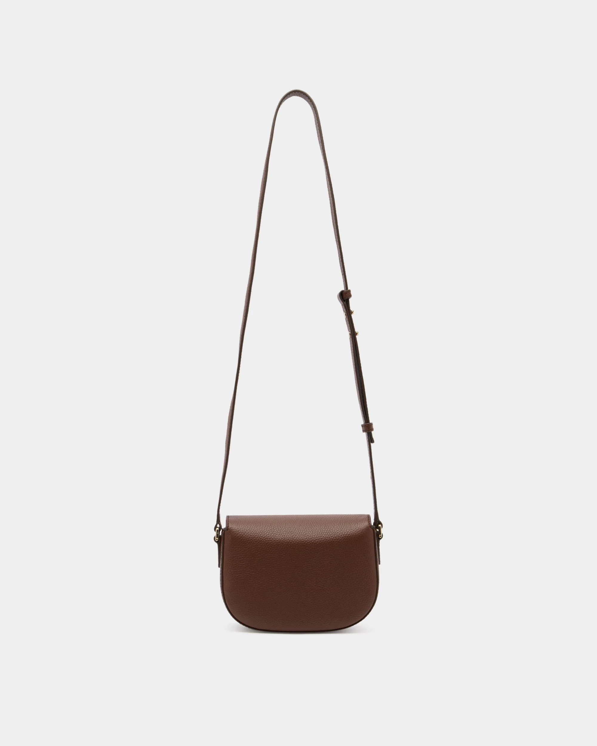 Mini Bag in Brown Grained Leather - Image 3