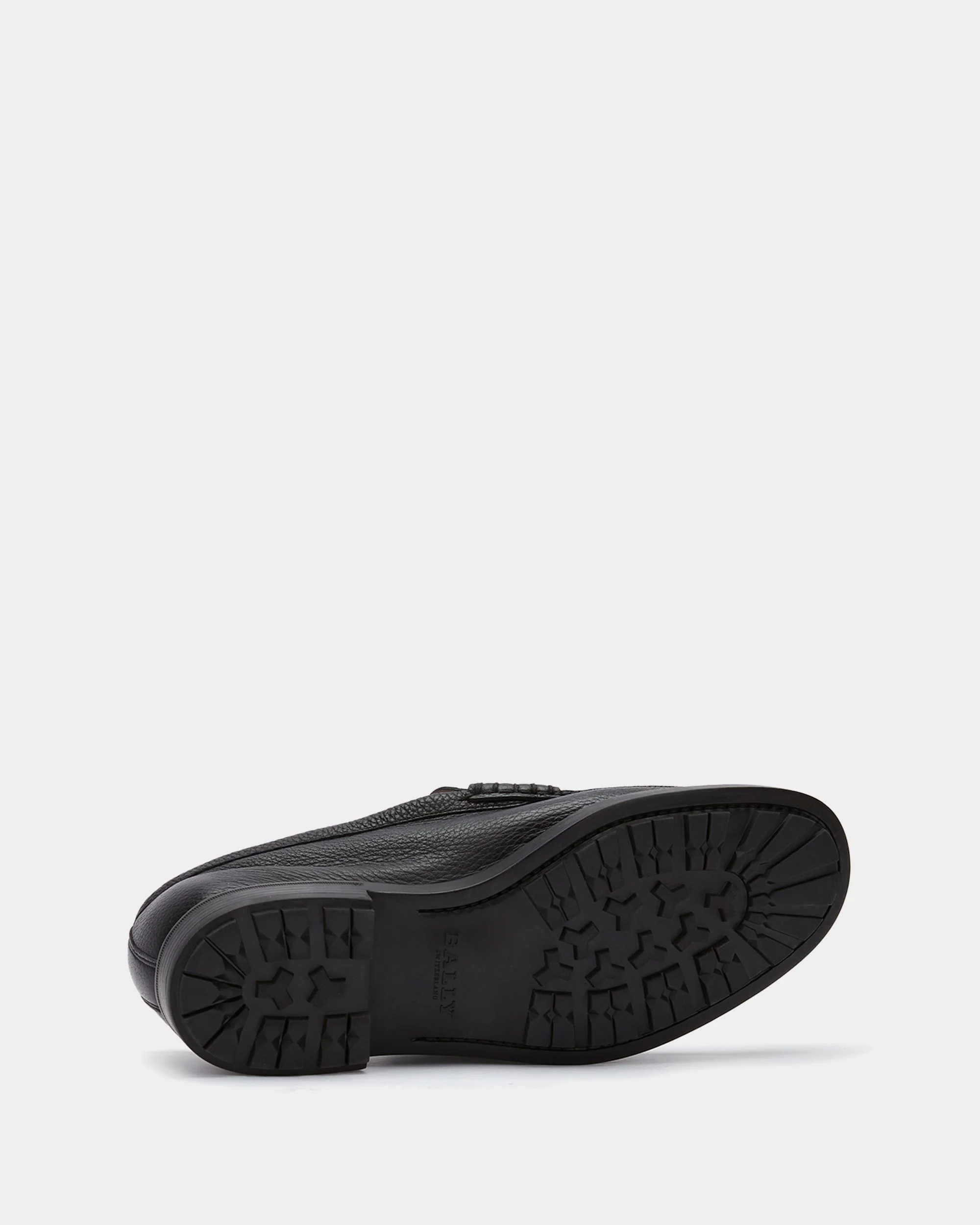 Moccasin in Black Grained Leather - Image 5