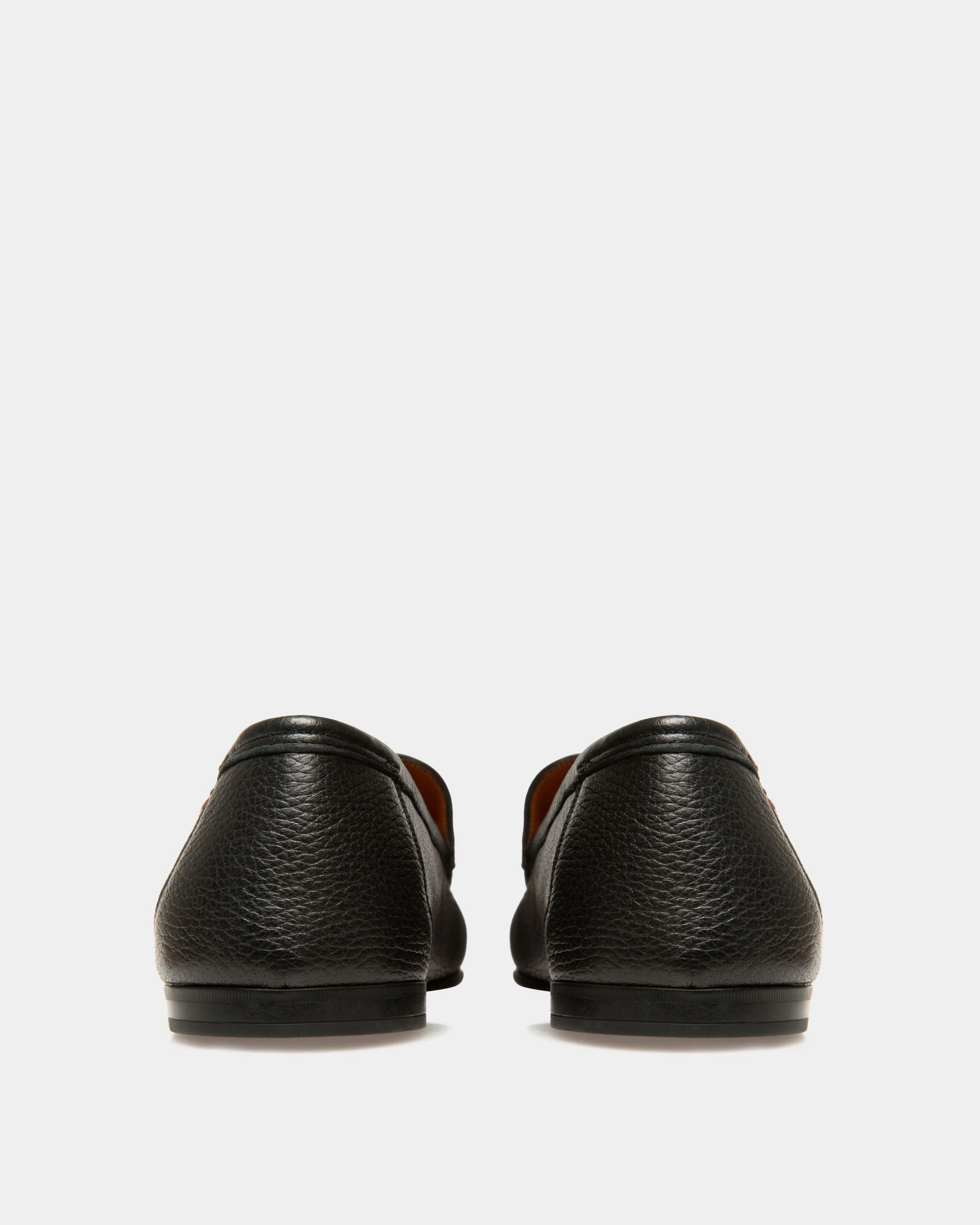 Moccasin in Black Grained Leather - Image 4