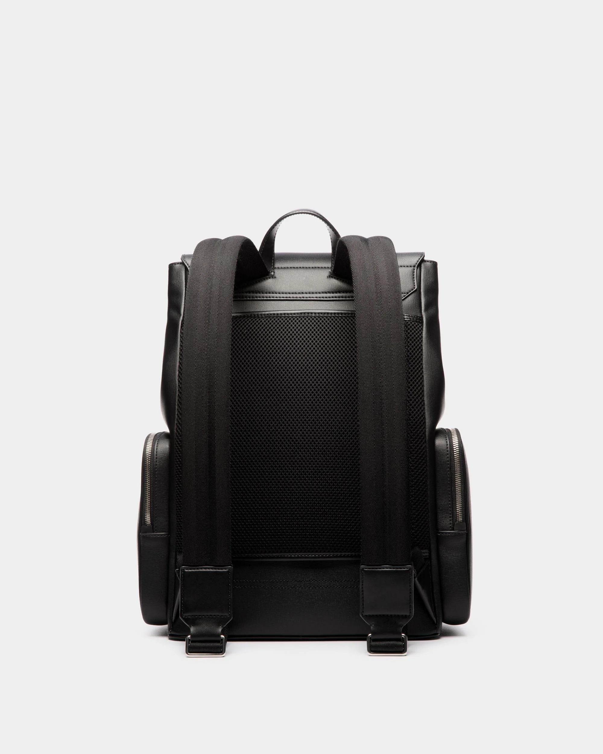 Mythos Backpack In Black Recycled Leather - Image 2