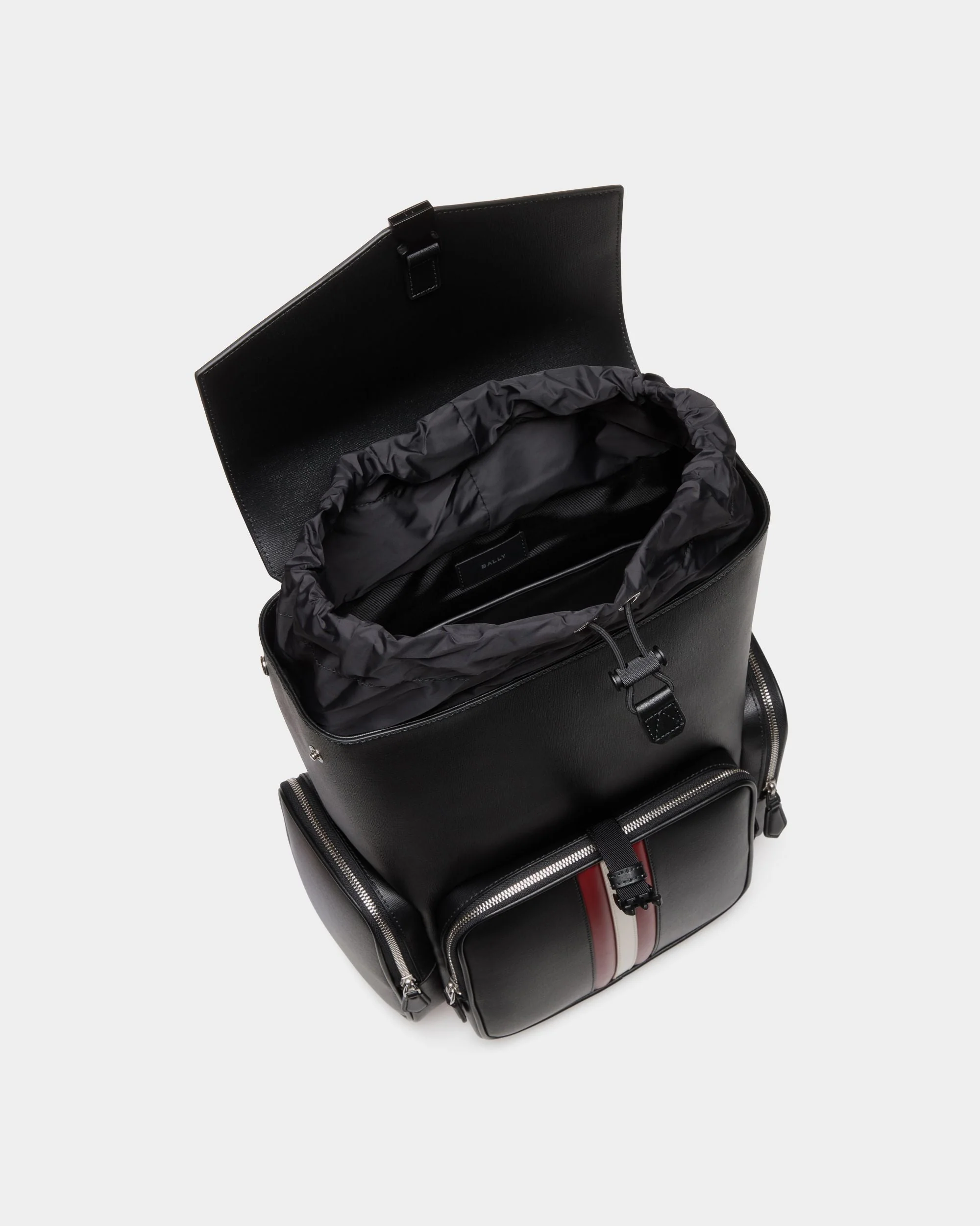 Mythos Backpack in Black Recycled Leather - Image 5