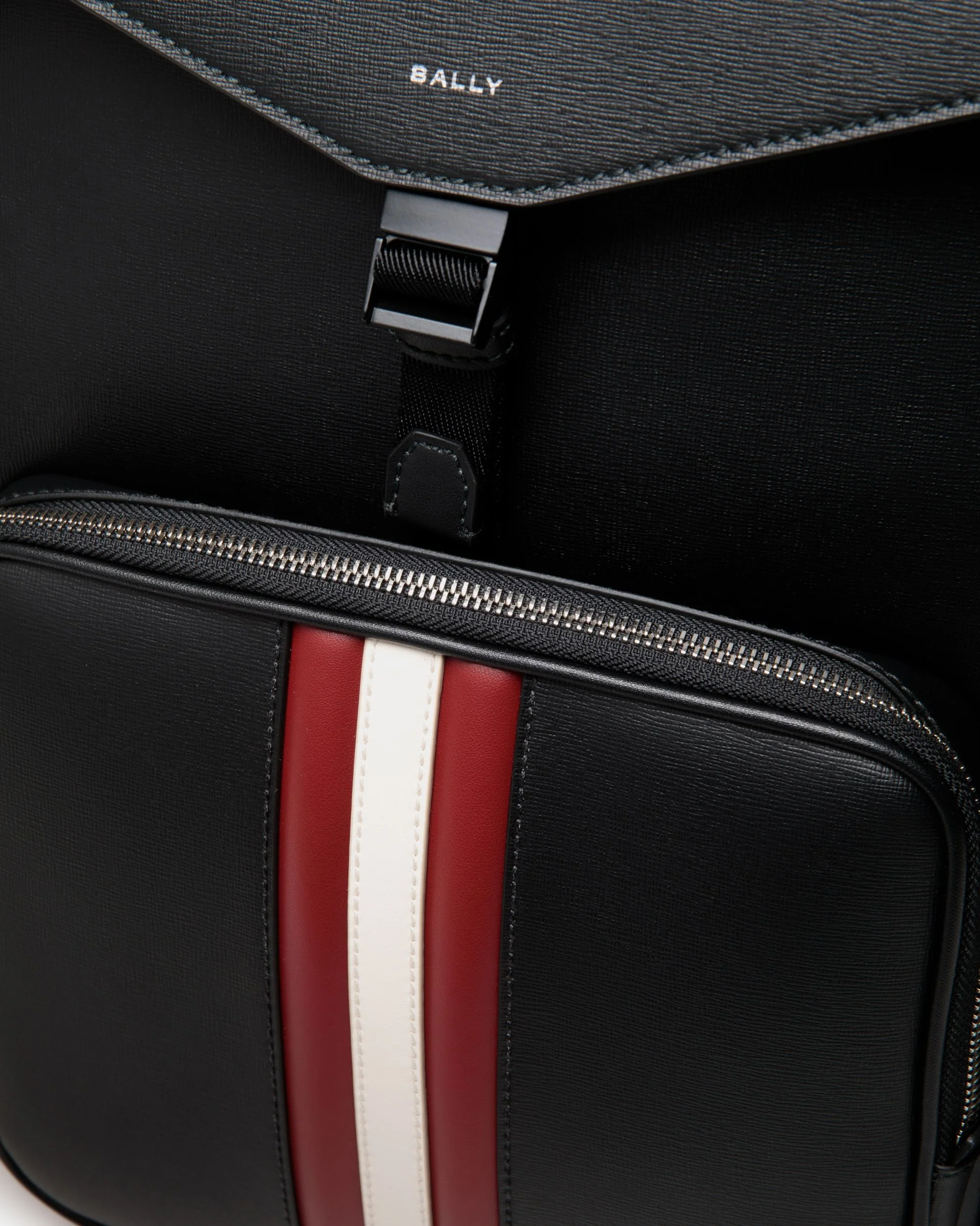 Mythos Backpack in Black Recycled Leather - Image 6