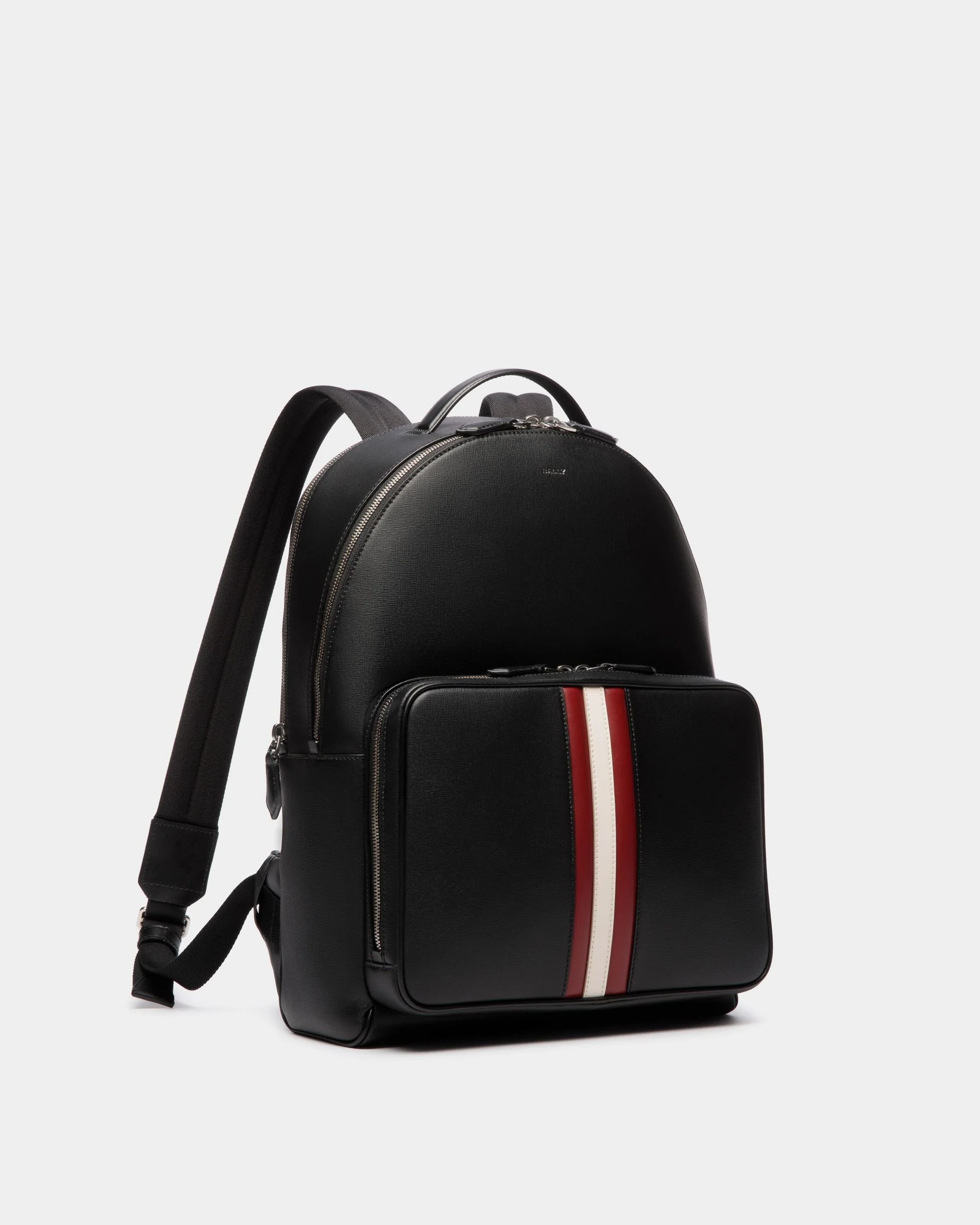 Mythos Backpack In Black Recycled Leather - Image 4