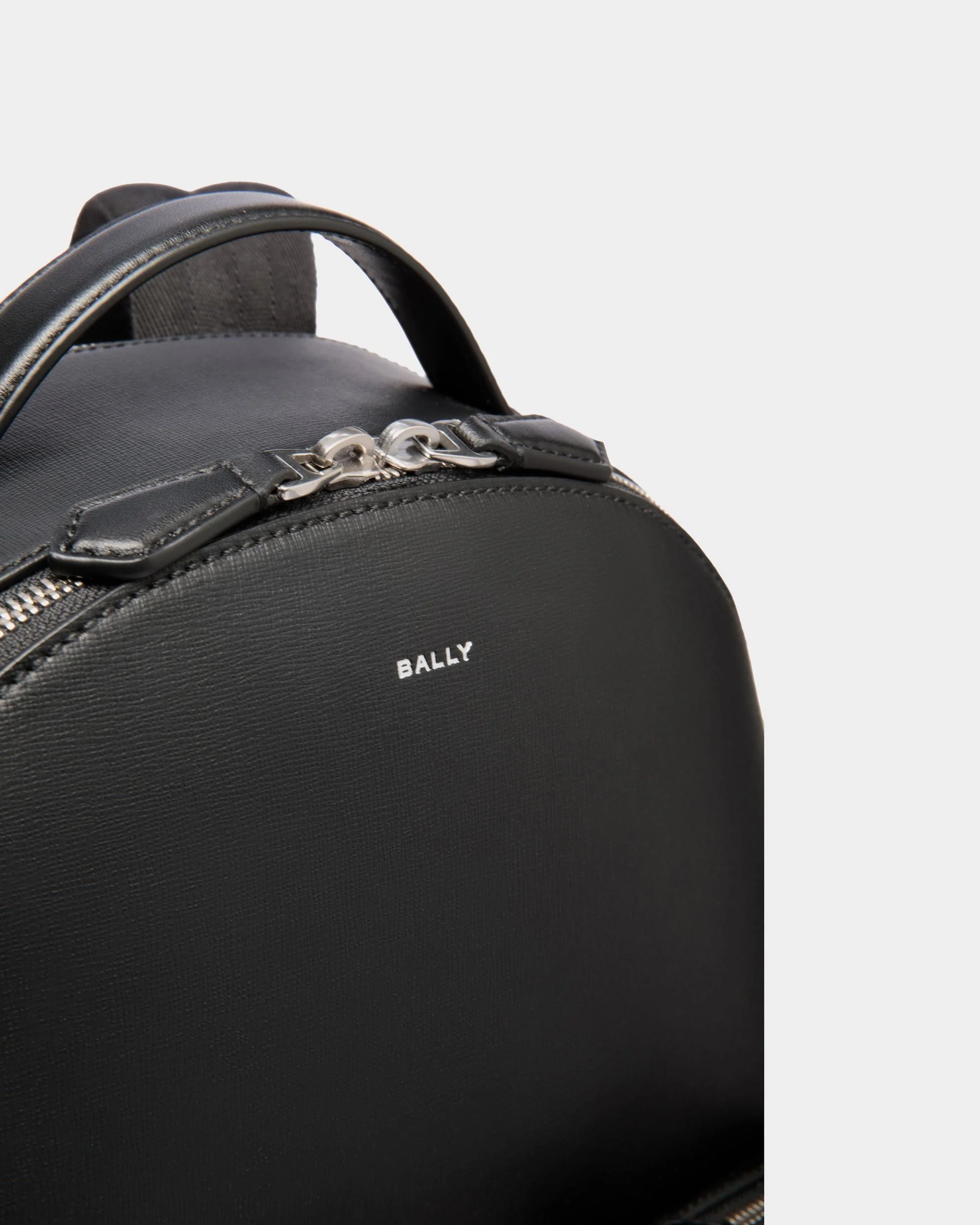 Mythos Backpack In Black Recycled Leather - Image 5