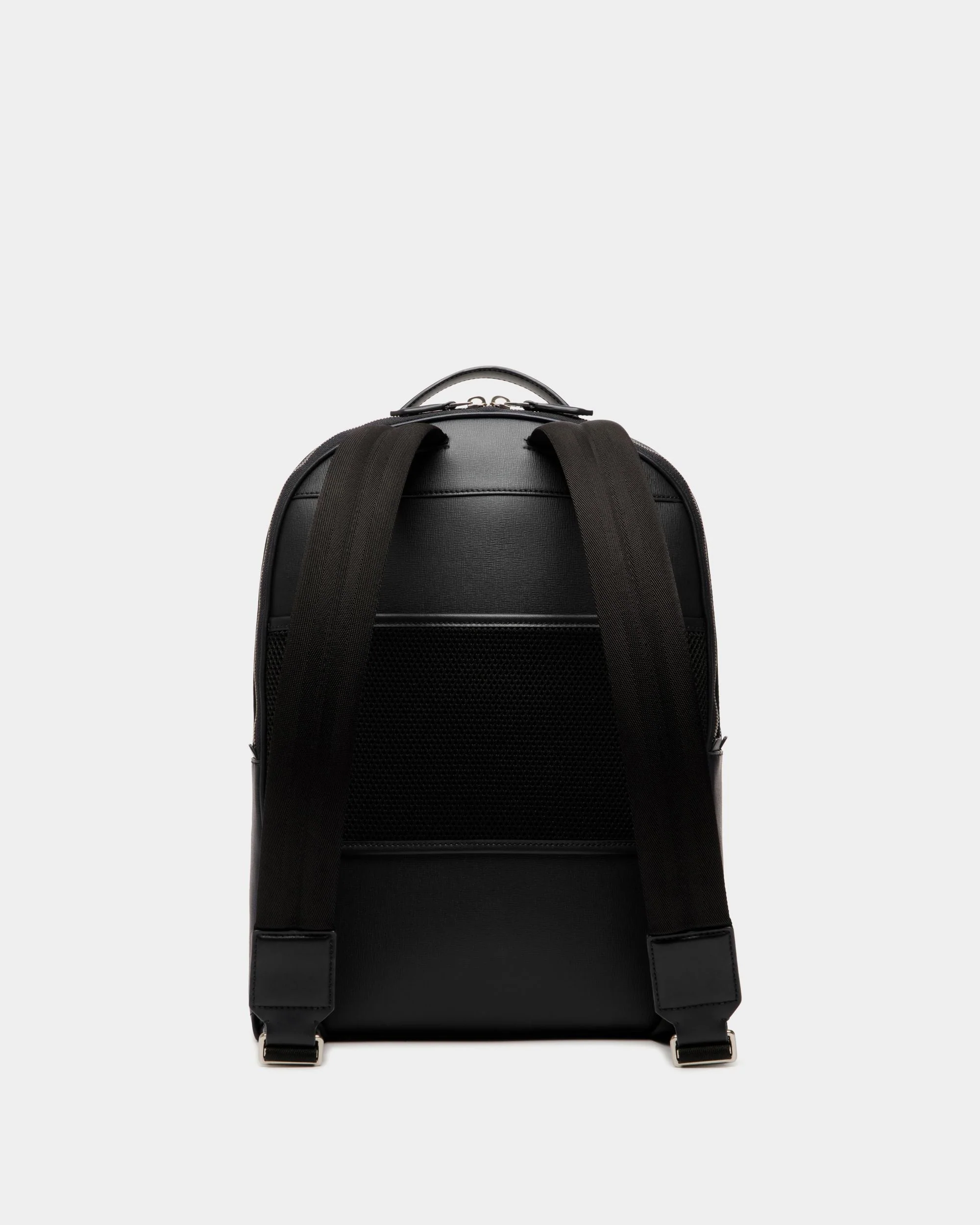 Mythos Backpack In Black Recycled Leather - Image 3