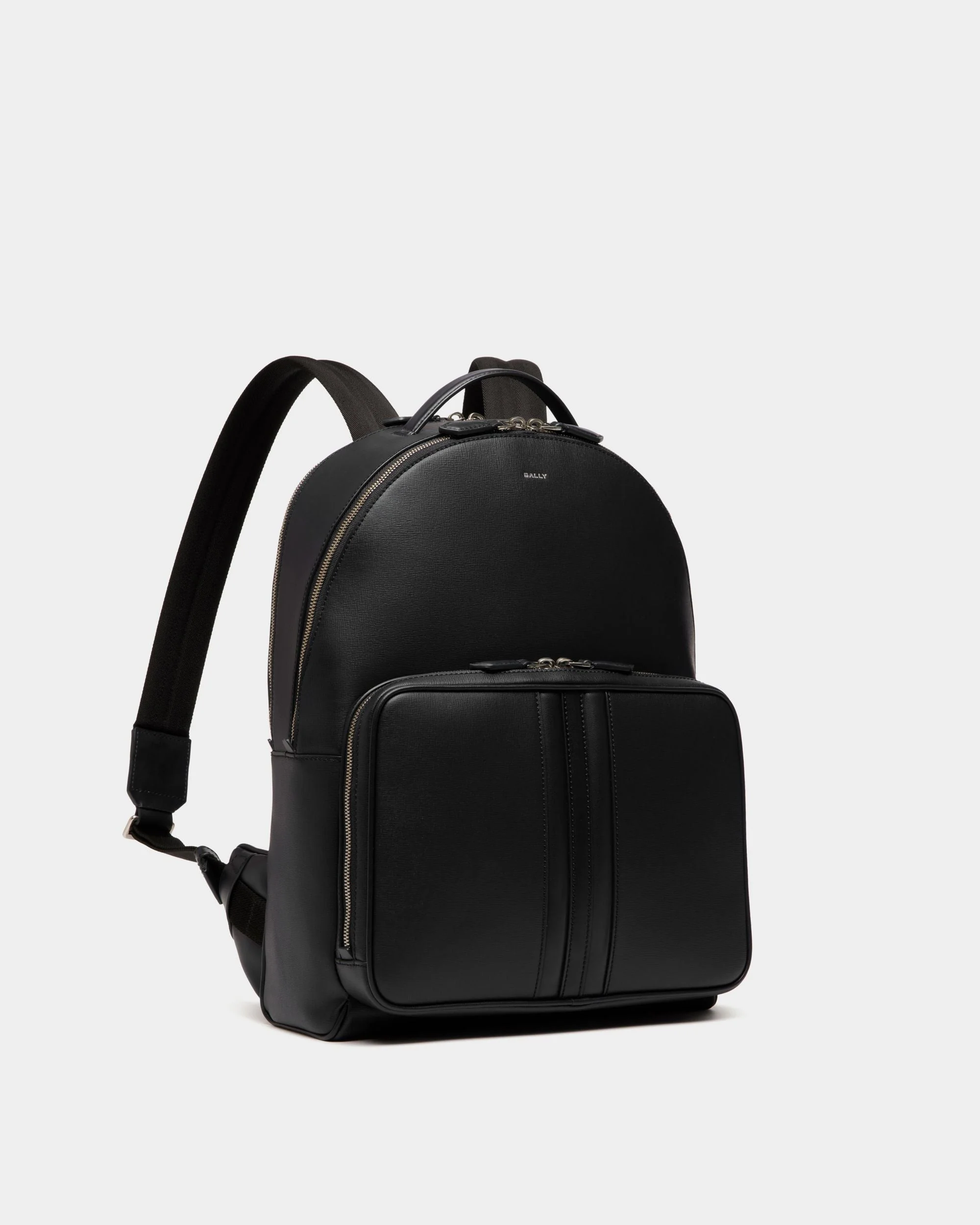 Mythos Backpack In Black Recycled Leather - Image 4