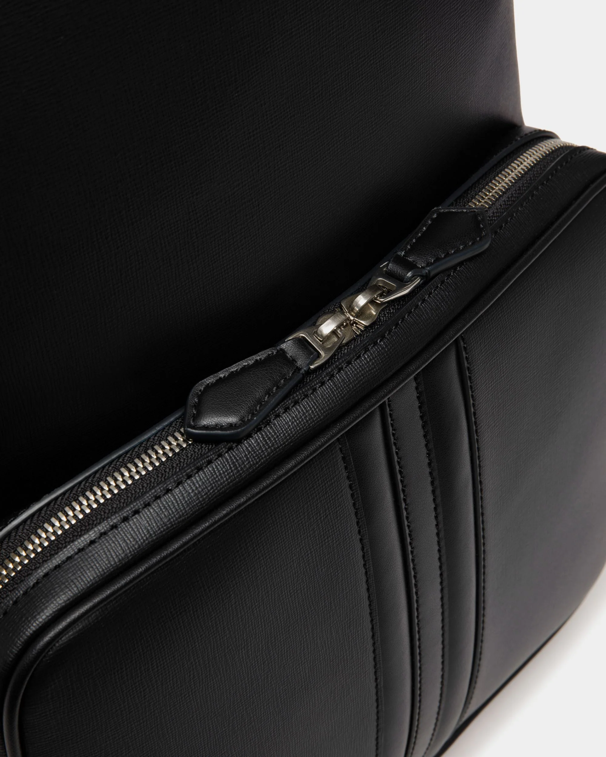 Mythos Backpack In Black Recycled Leather - Image 6