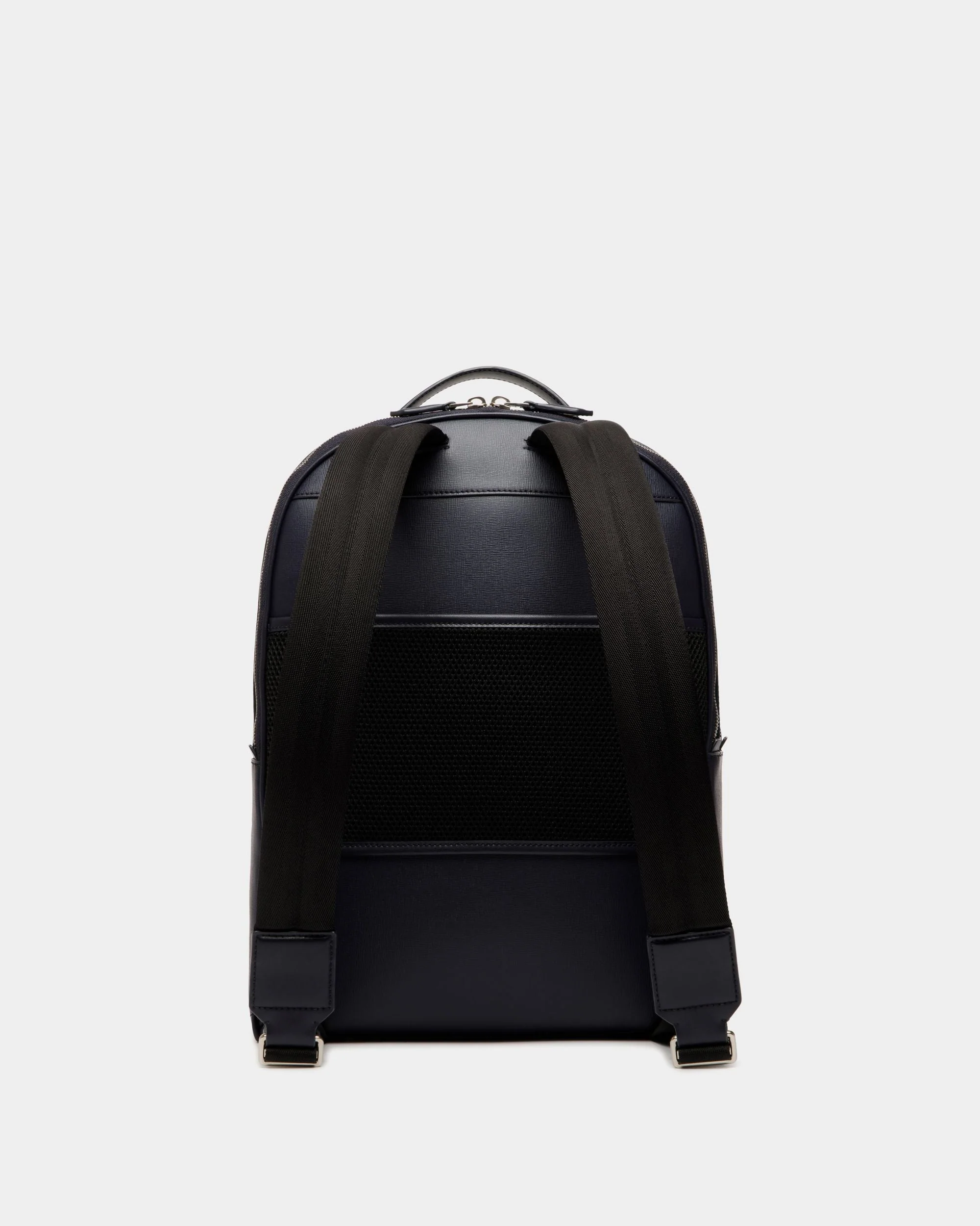 Mythos Backpack in Navy Blue Recycled Leather - Image 3