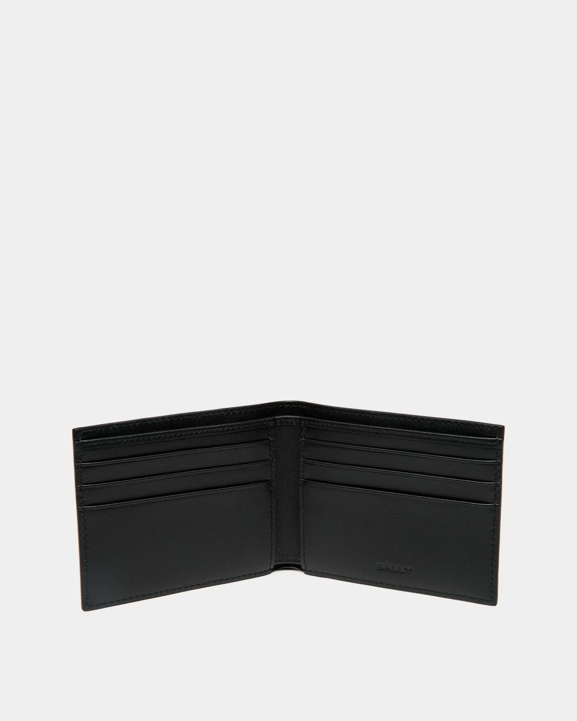 Mythos Bifold Wallet In Black Recycled Leather - Image 3