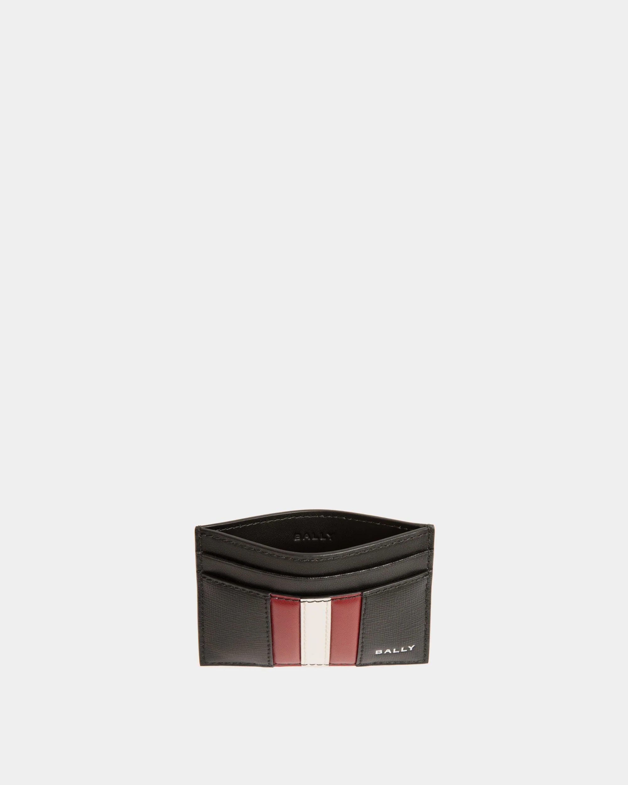 Mythos Card Holder In Black Recycled Leather - Image 3