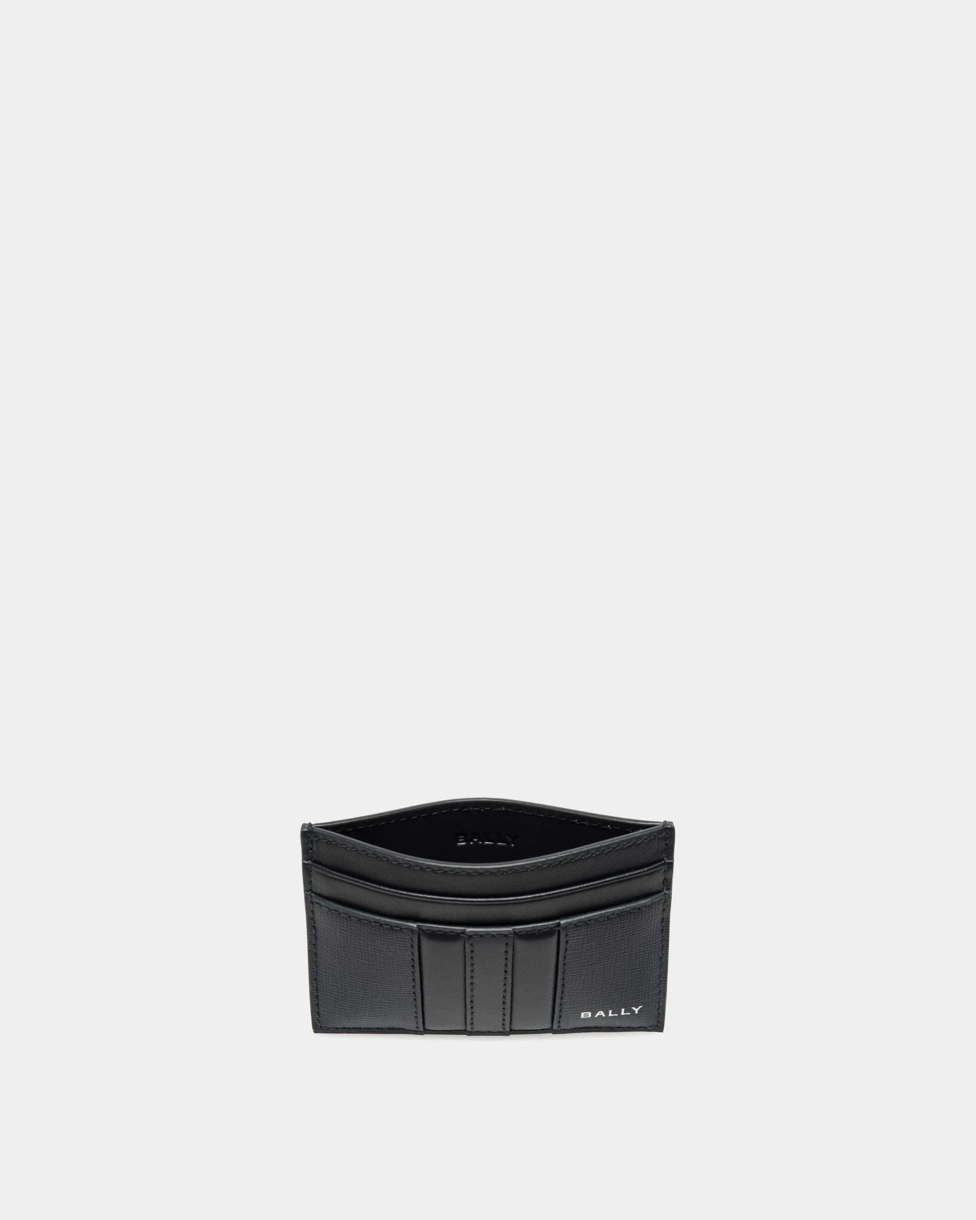 Mythos Card Holder In Black Recycled Leather - Image 3