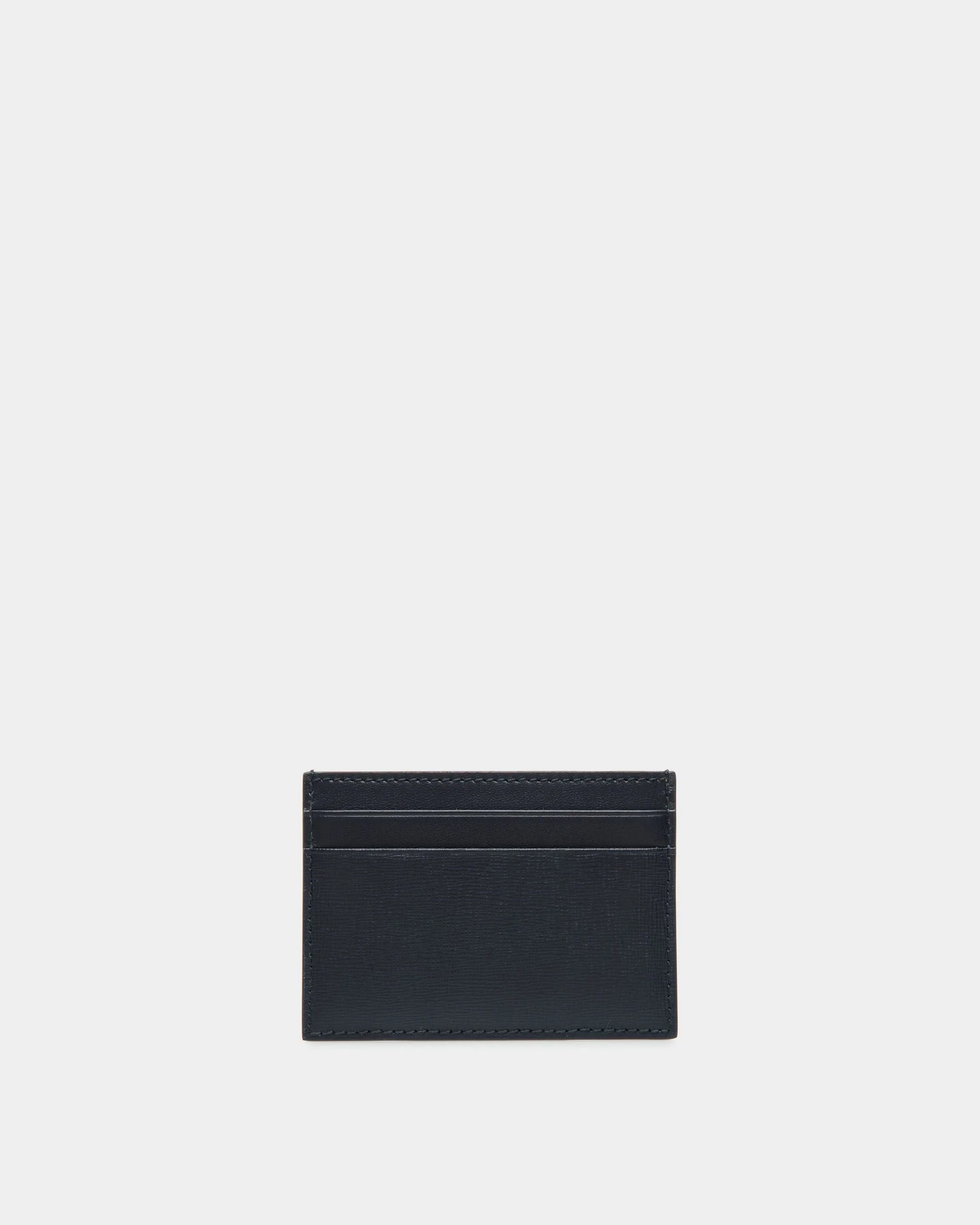Mythos Card Holder in Navy Blue Recycled Leather - Image 2