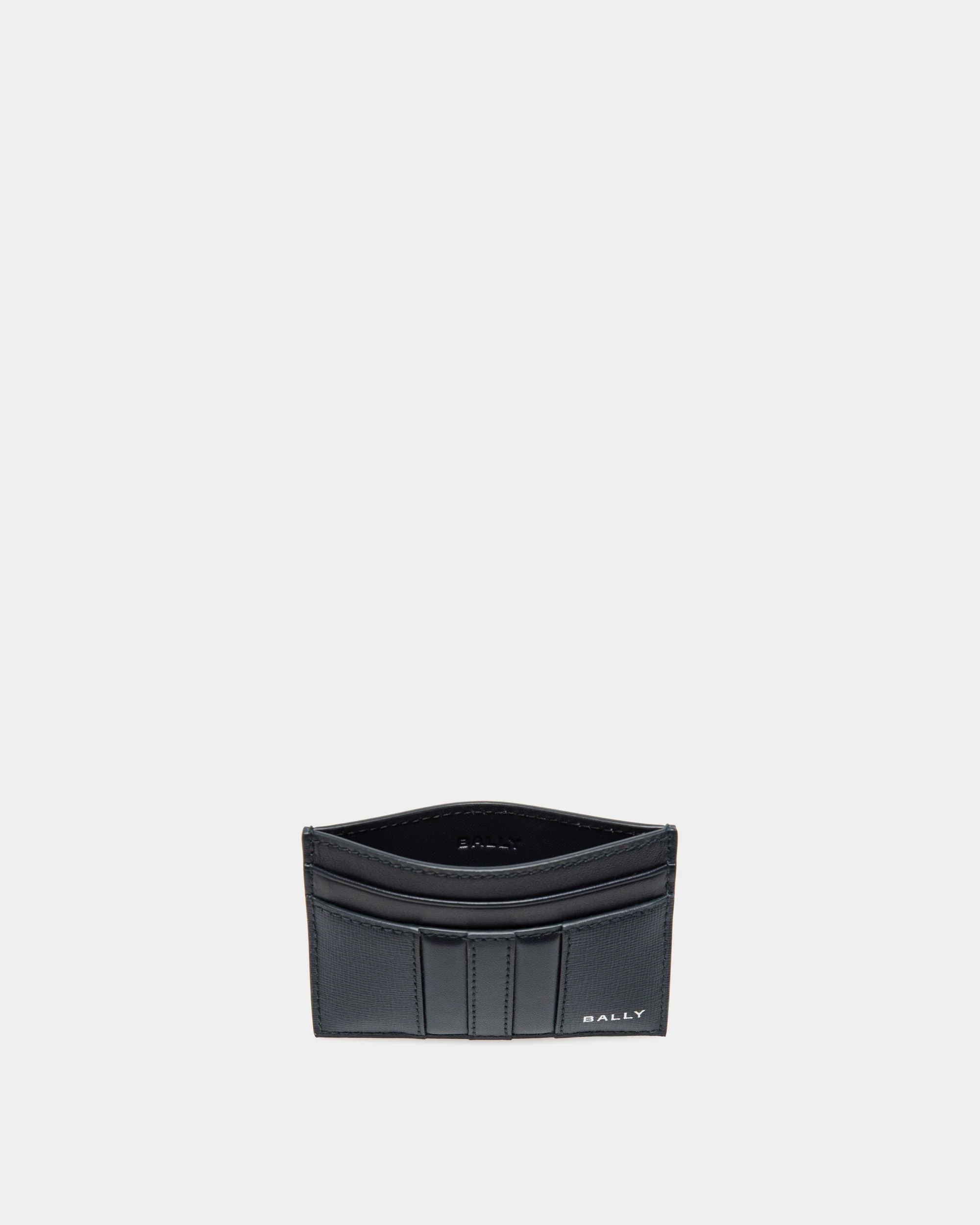 Mythos Card Holder in Navy Blue Recycled Leather - Image 3