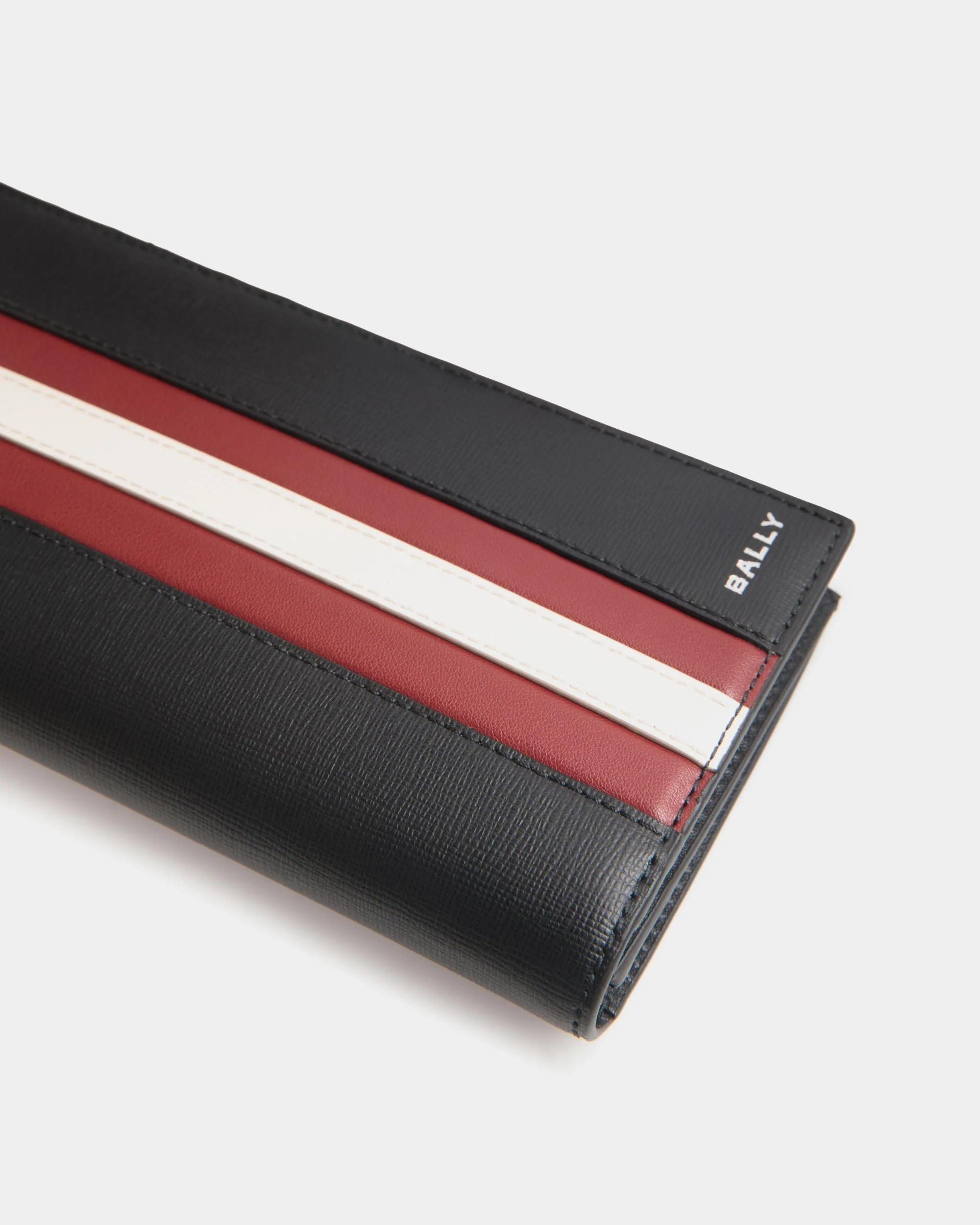 Mythos Continental Wallet In Black Recycled Leather - Image 4