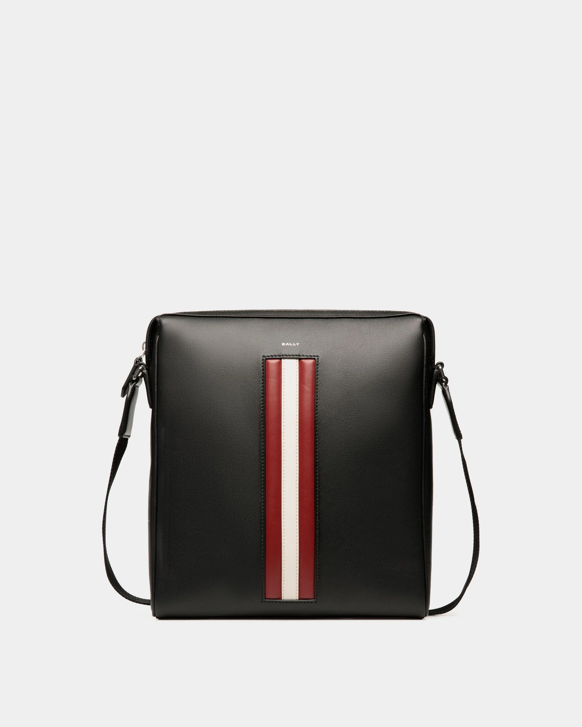 Mythos Crossbody Bag in Black Recycled Leather
