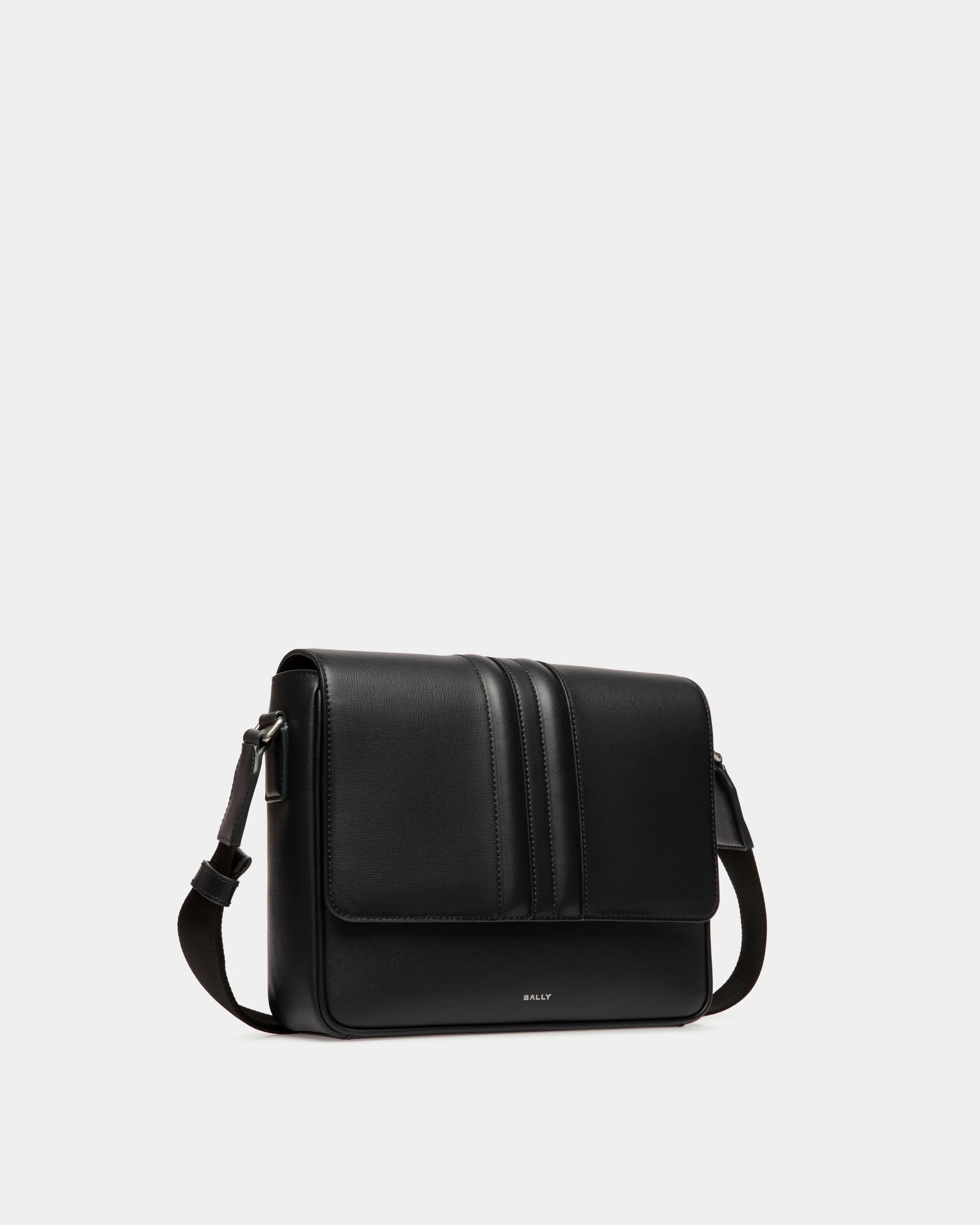 Mythos Crossbody Bag in Black Recycled Leather - Image 4