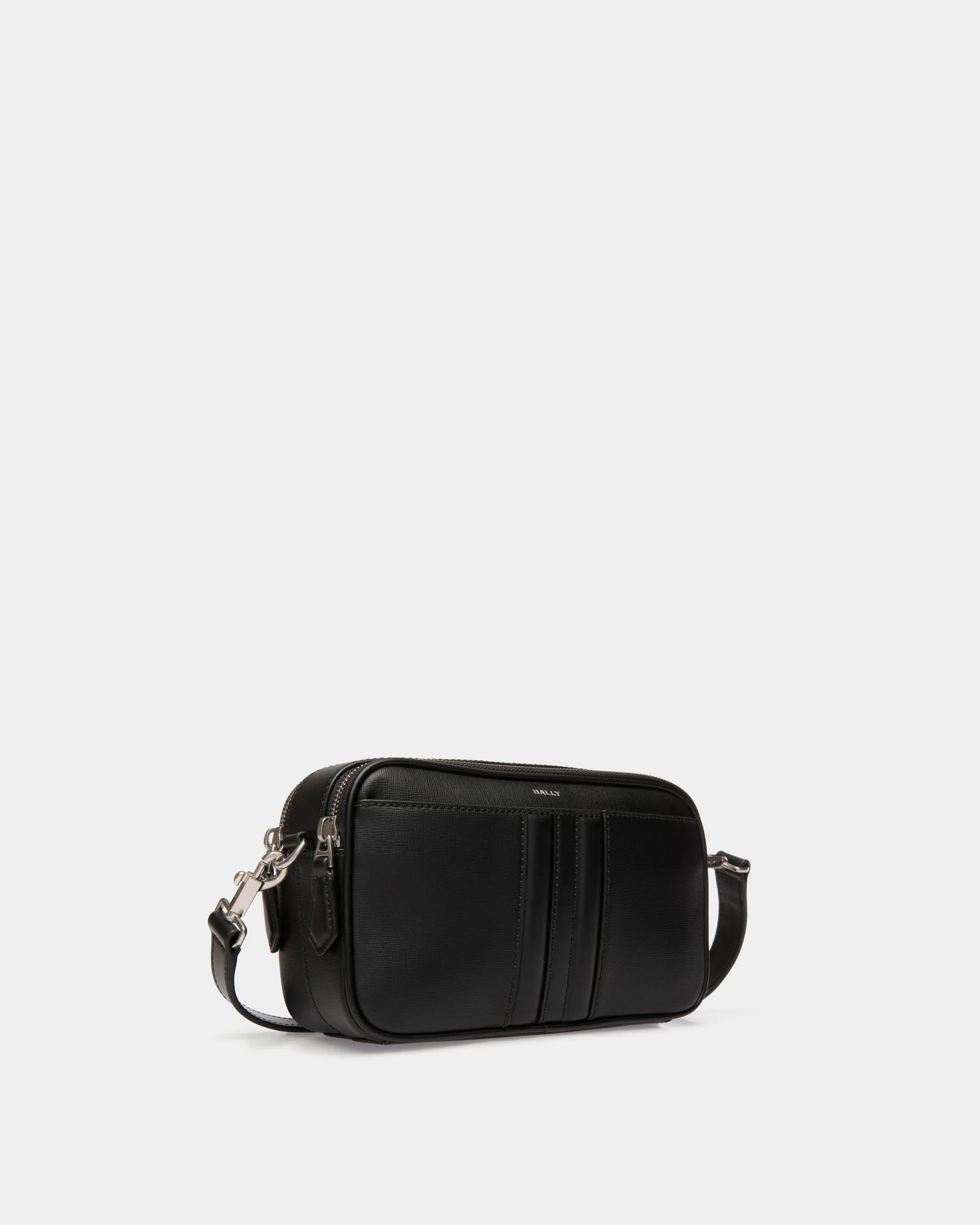 Mythos Crossbody Bag in Black Recycled Leather - Image 3