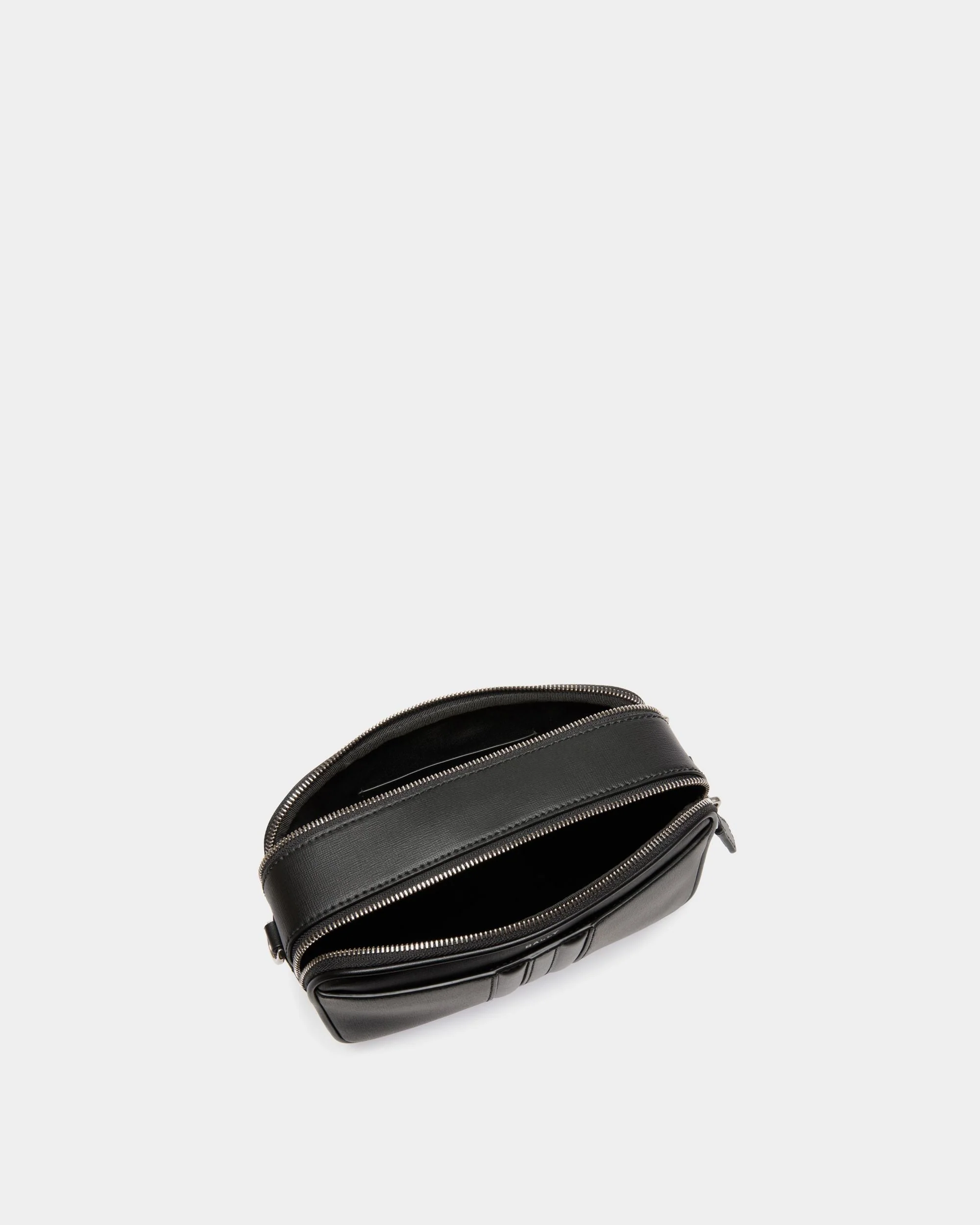 Mythos Crossbody Bag in Black Recycled Leather - Image 4
