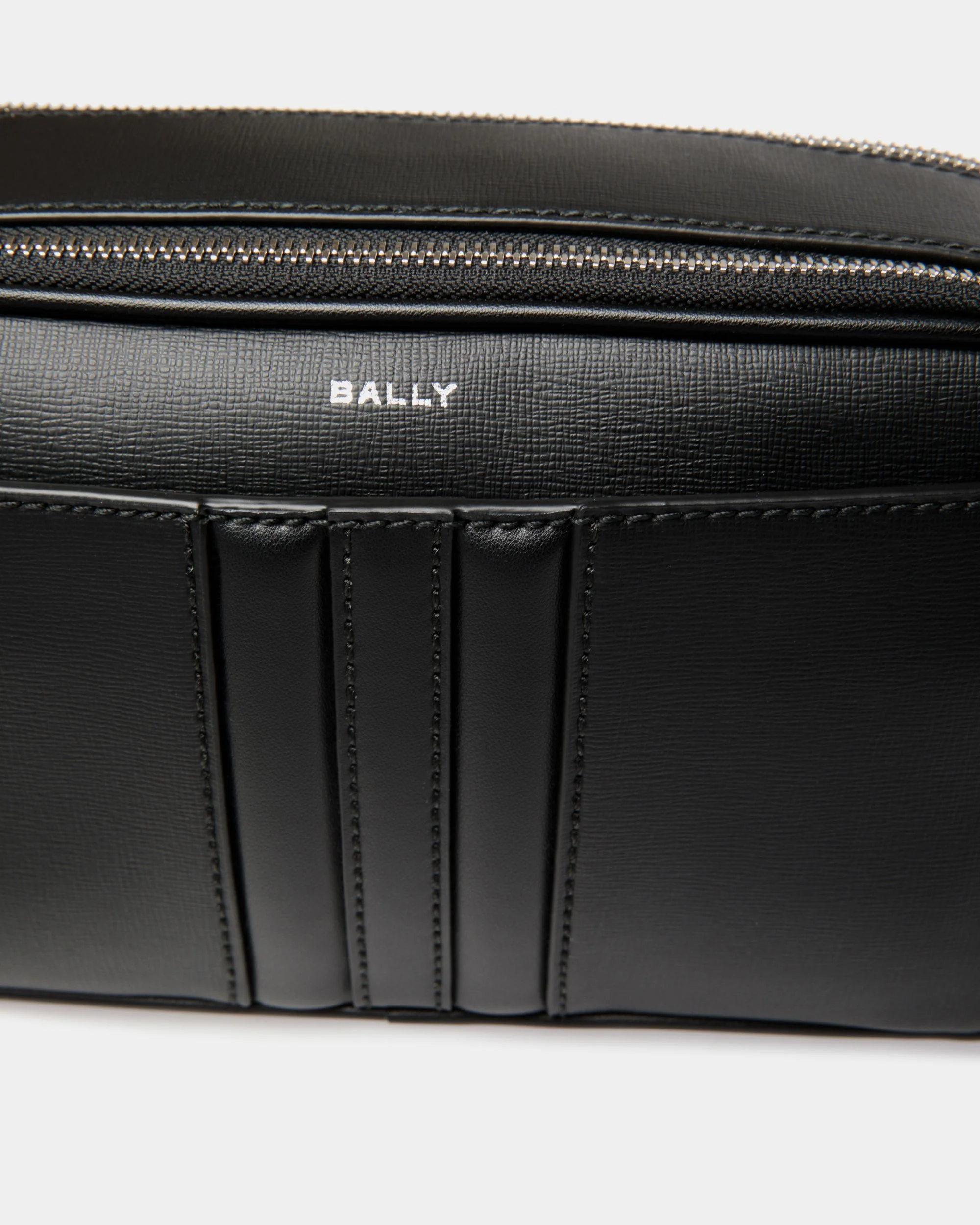 Mythos Crossbody Bag in Black Recycled Leather - Image 5