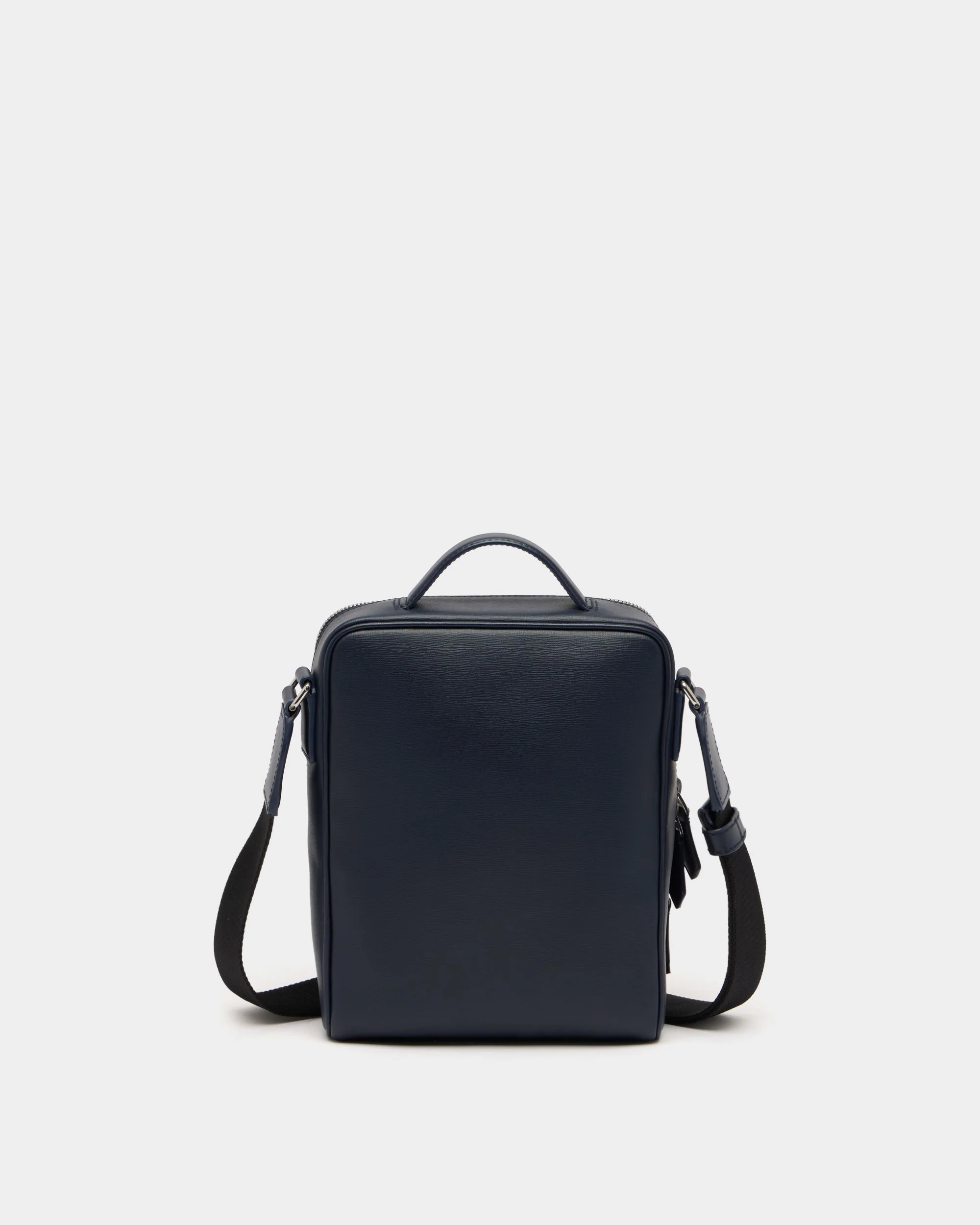 Mythos Crossbody Bag in Navy Blue Recycled Leather - Image 3