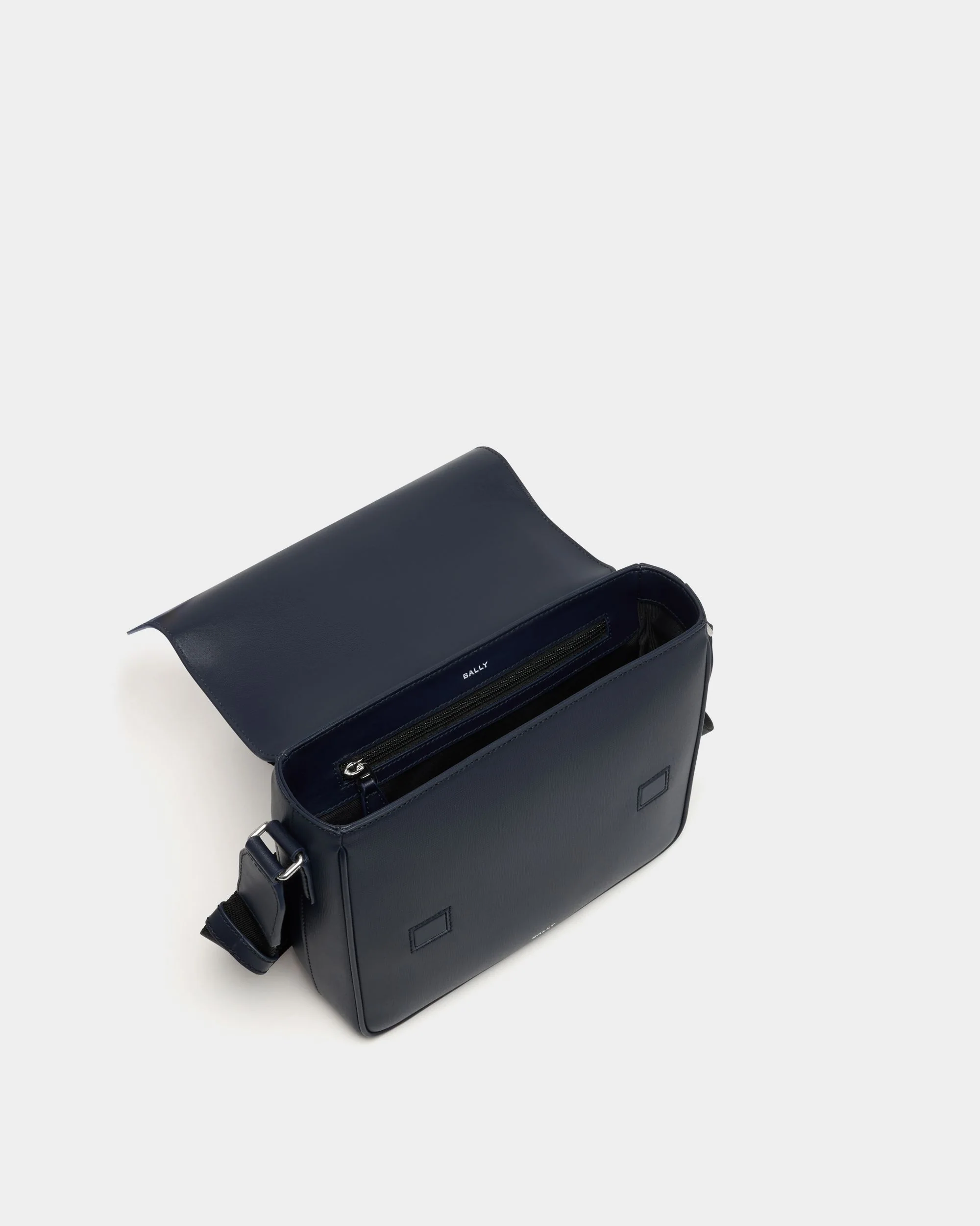 Mythos Crossbody Bag in Navy Blue Recycled Leather - Image 5