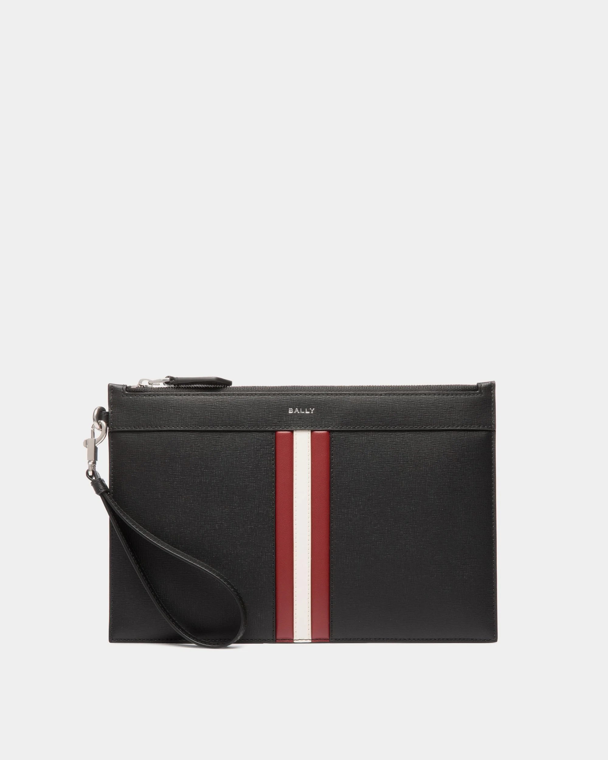 Mythos Pochette In Black Recycled Leather
