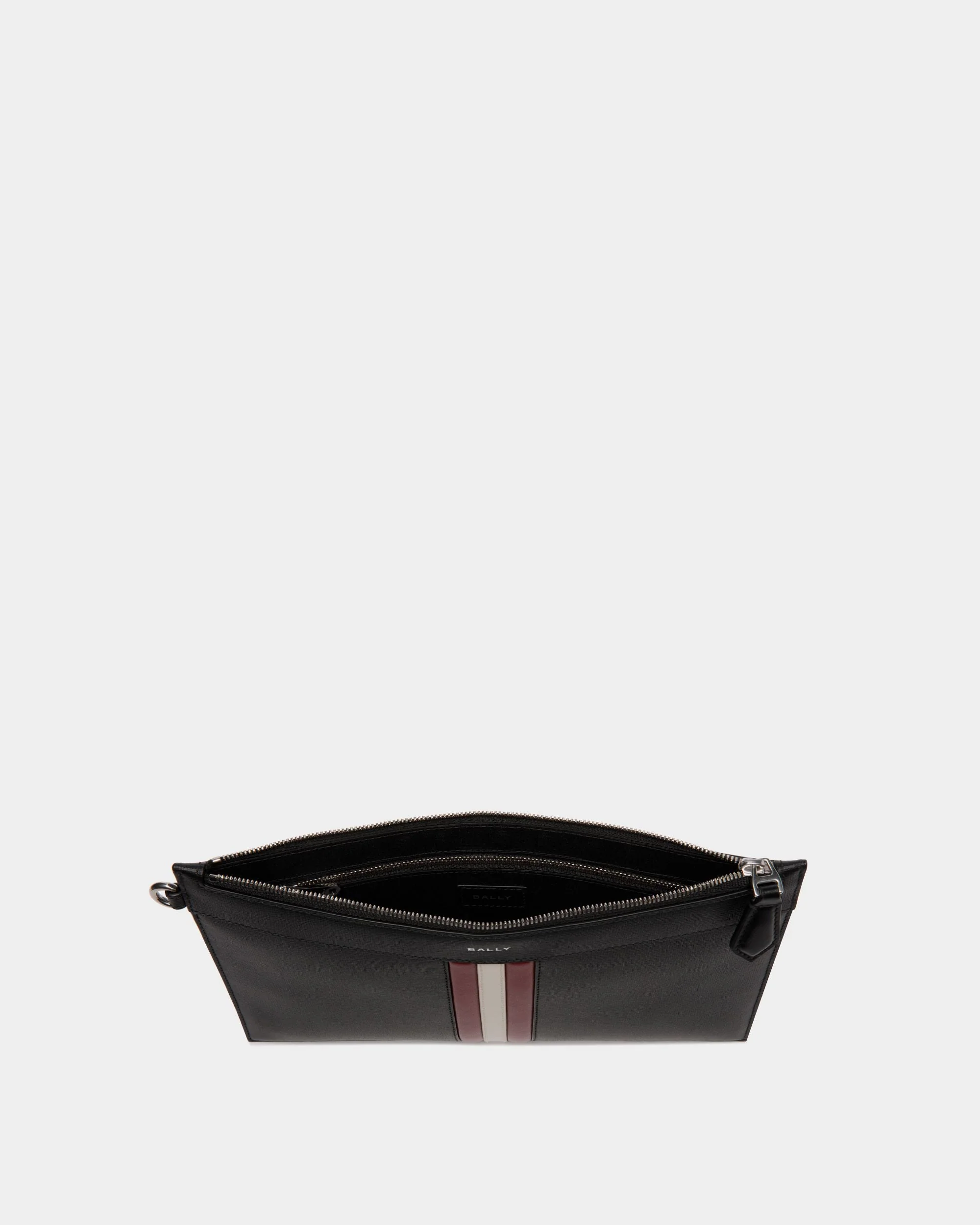 Mythos Pochette In Black Recycled Leather - Image 3