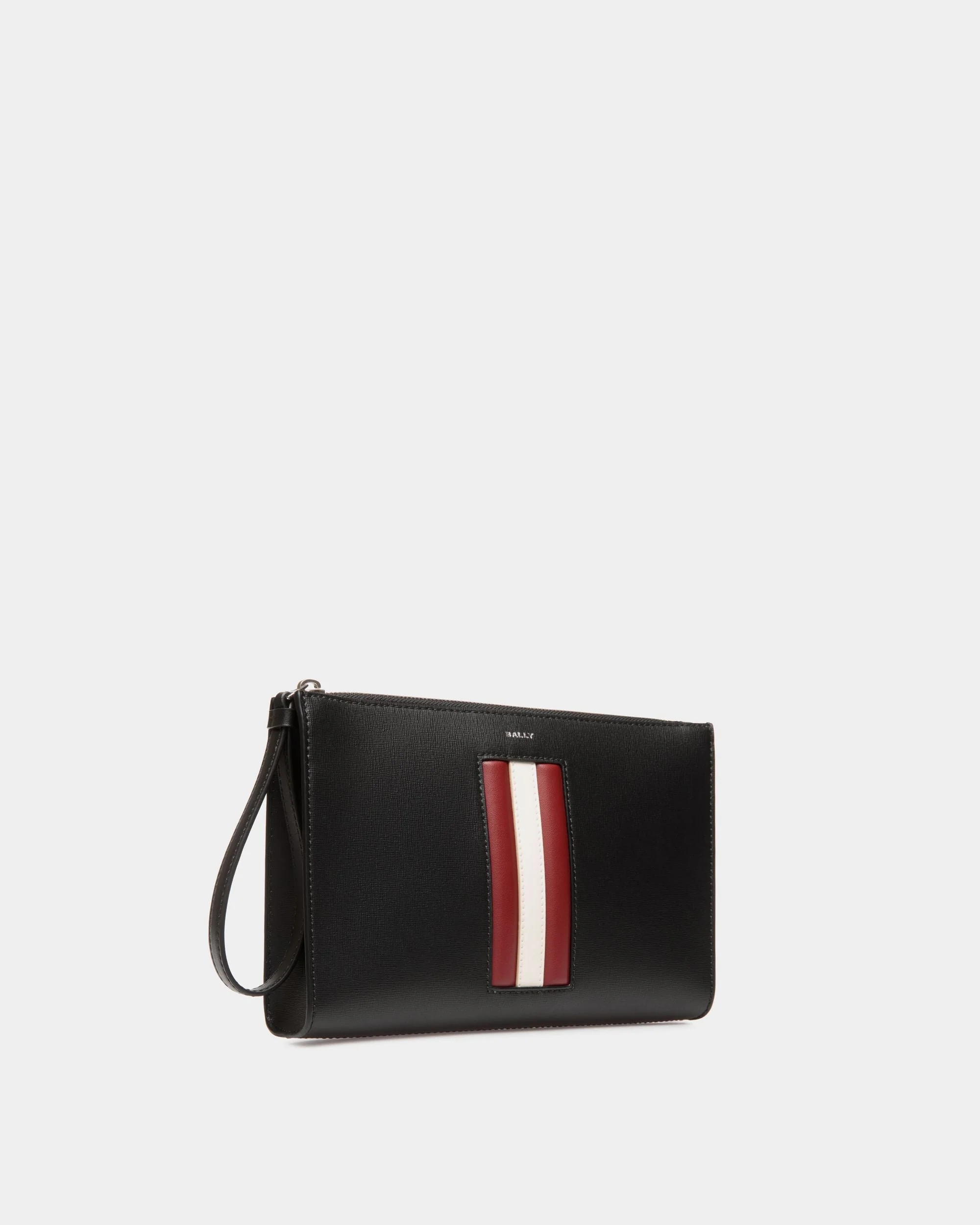 Mythos Pouch In Black Recycled Leather - Image 3