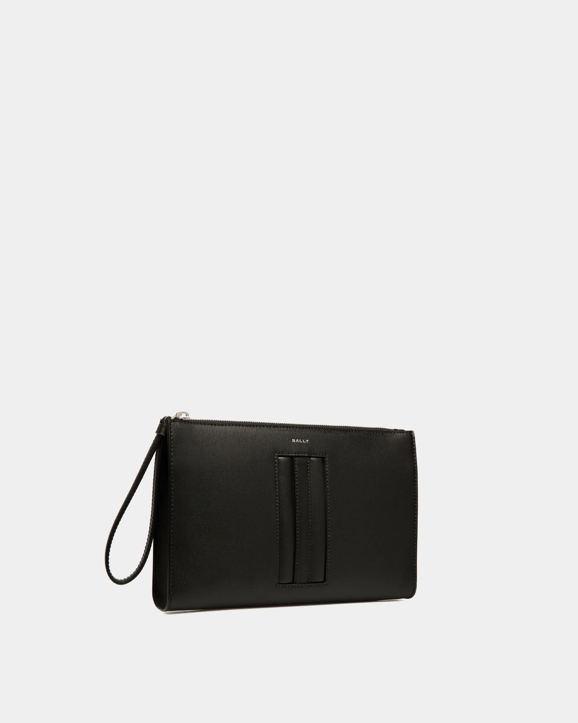 Mythos Pouch In Black Recycled Leather - Image 4