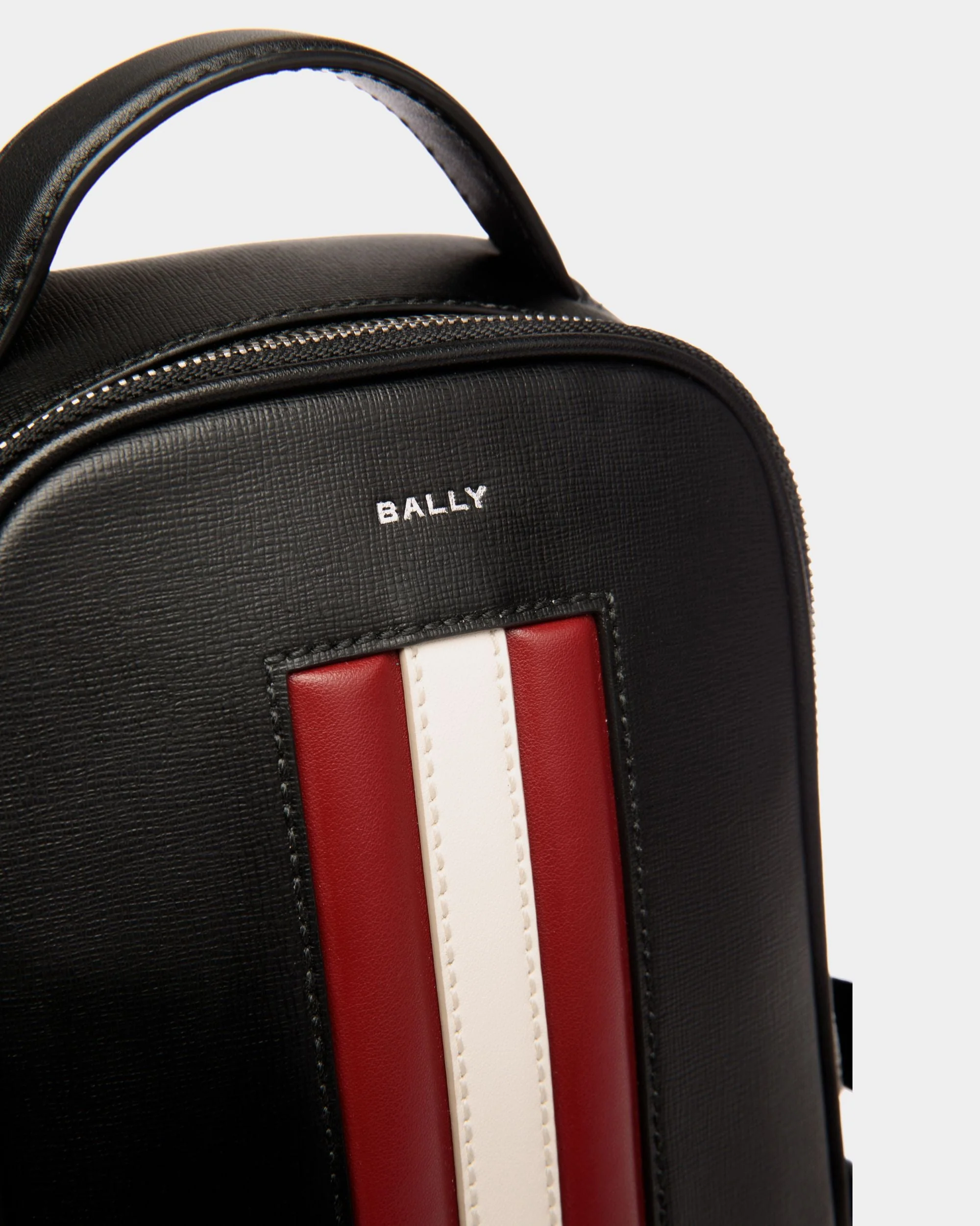 Mythos Sling Bag In Black Recycled Leather - Image 4