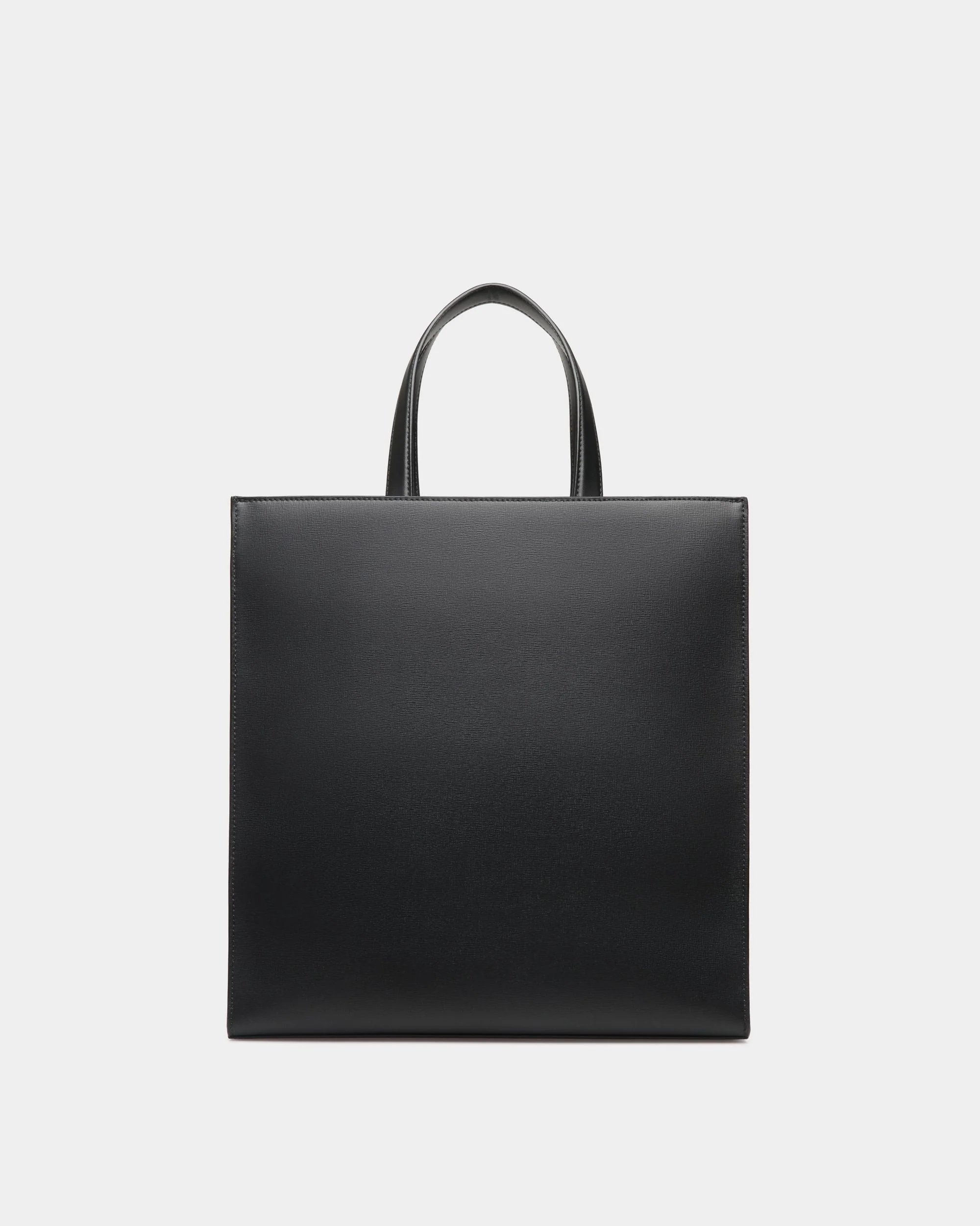 Mythos Tote In Black Recycled Leather - Image 2
