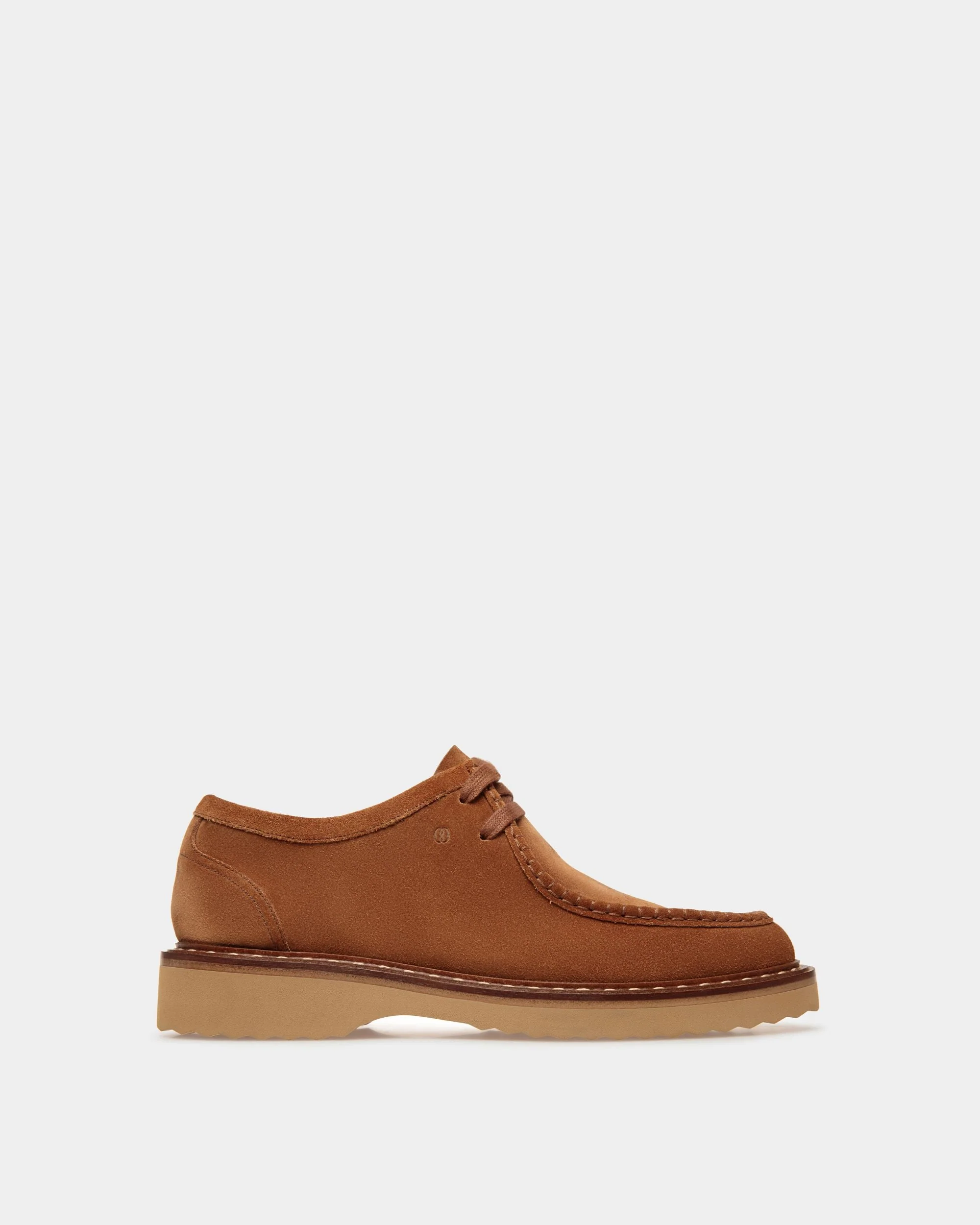 Neasden Derby Shoes In Light Brown Suede
