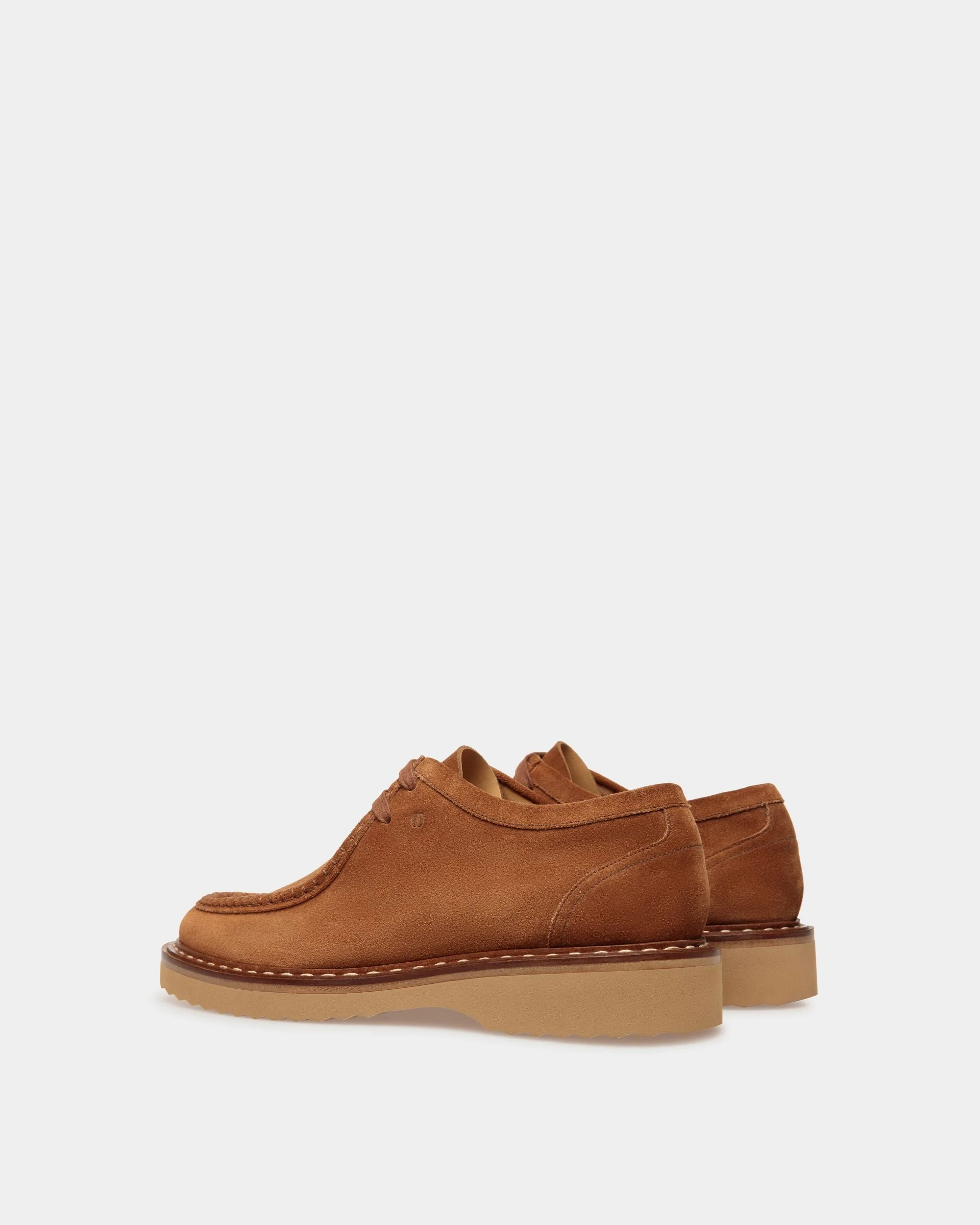 Neasden Derby Shoes In Light Brown Suede - Image 3