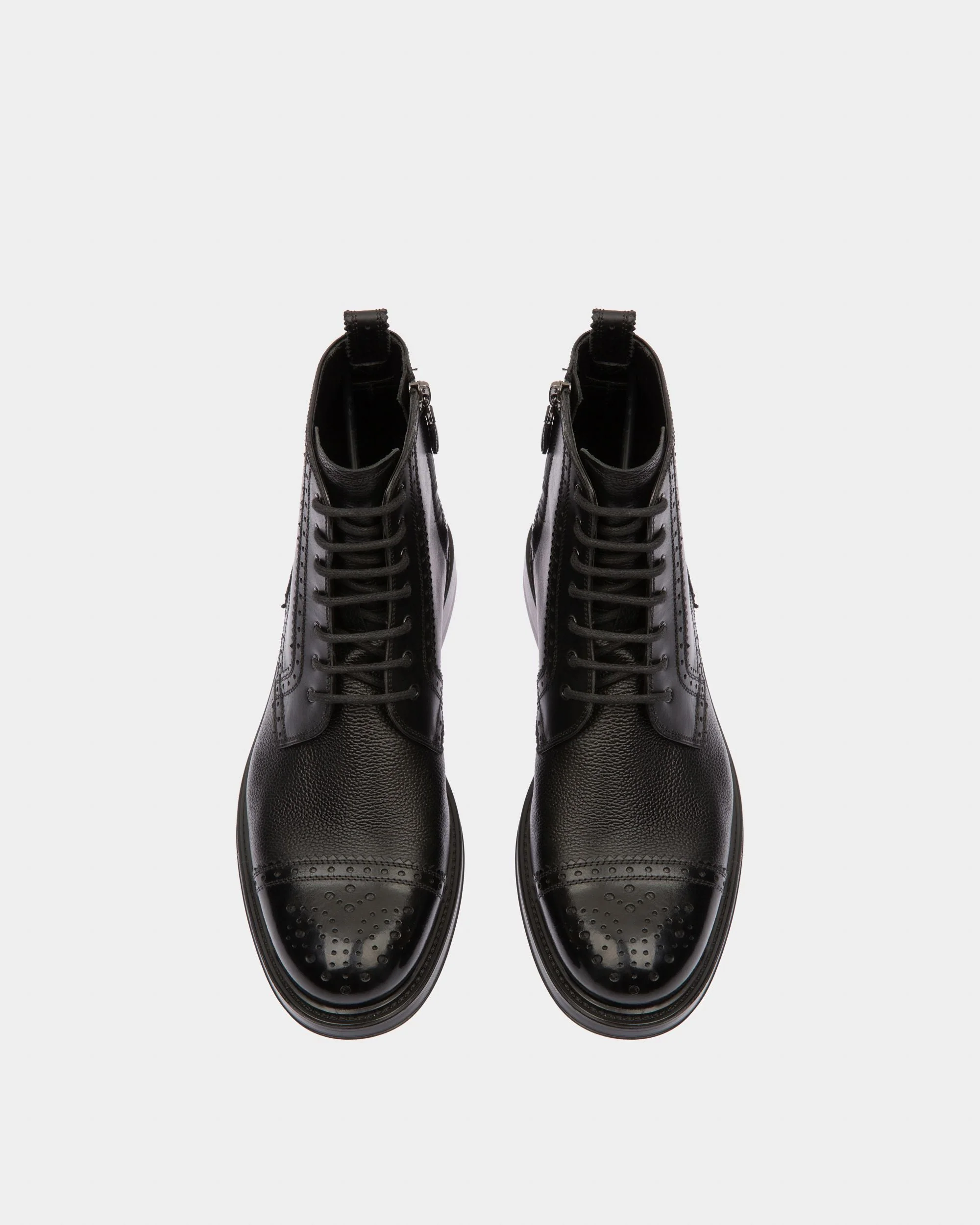 Nicoldon Leather Boots In Black - Image 2
