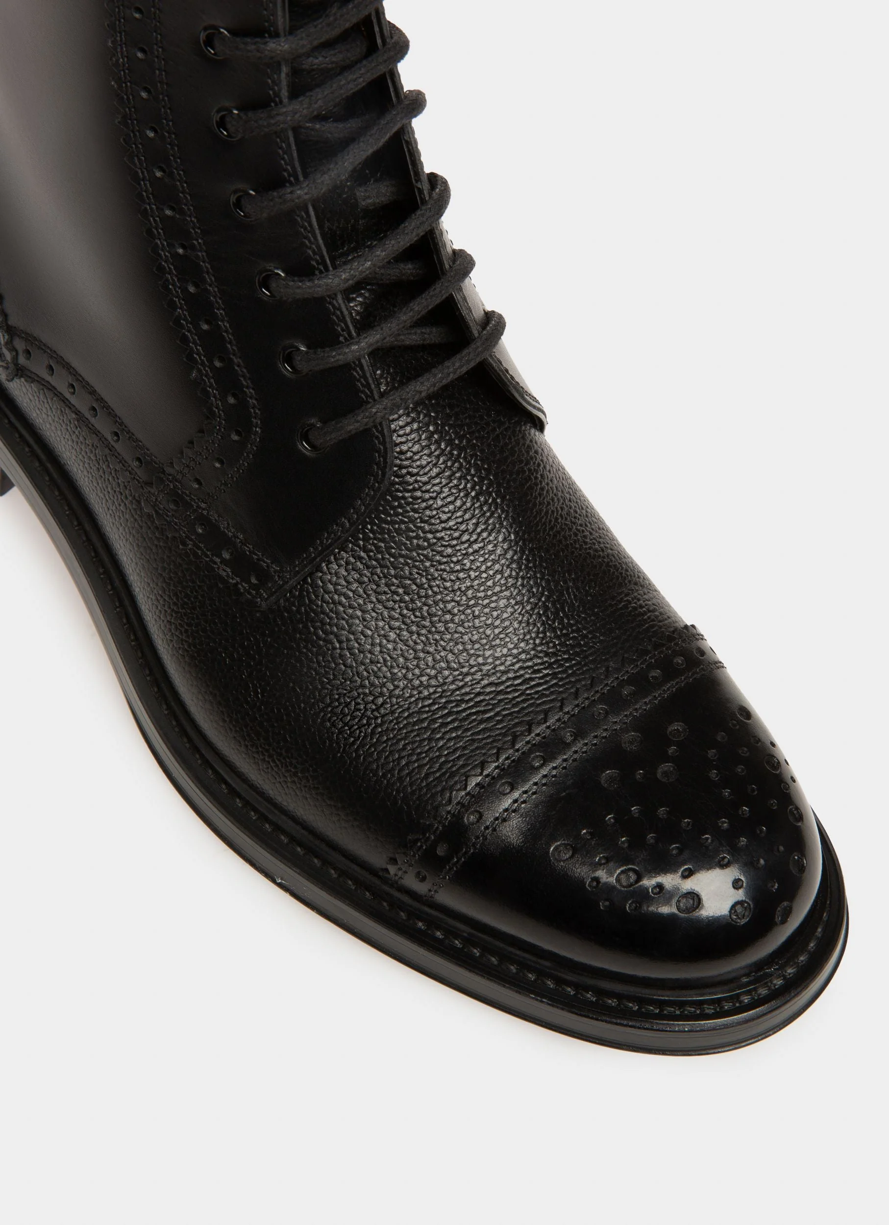 Nicoldon Leather Boots In Black - Image 6