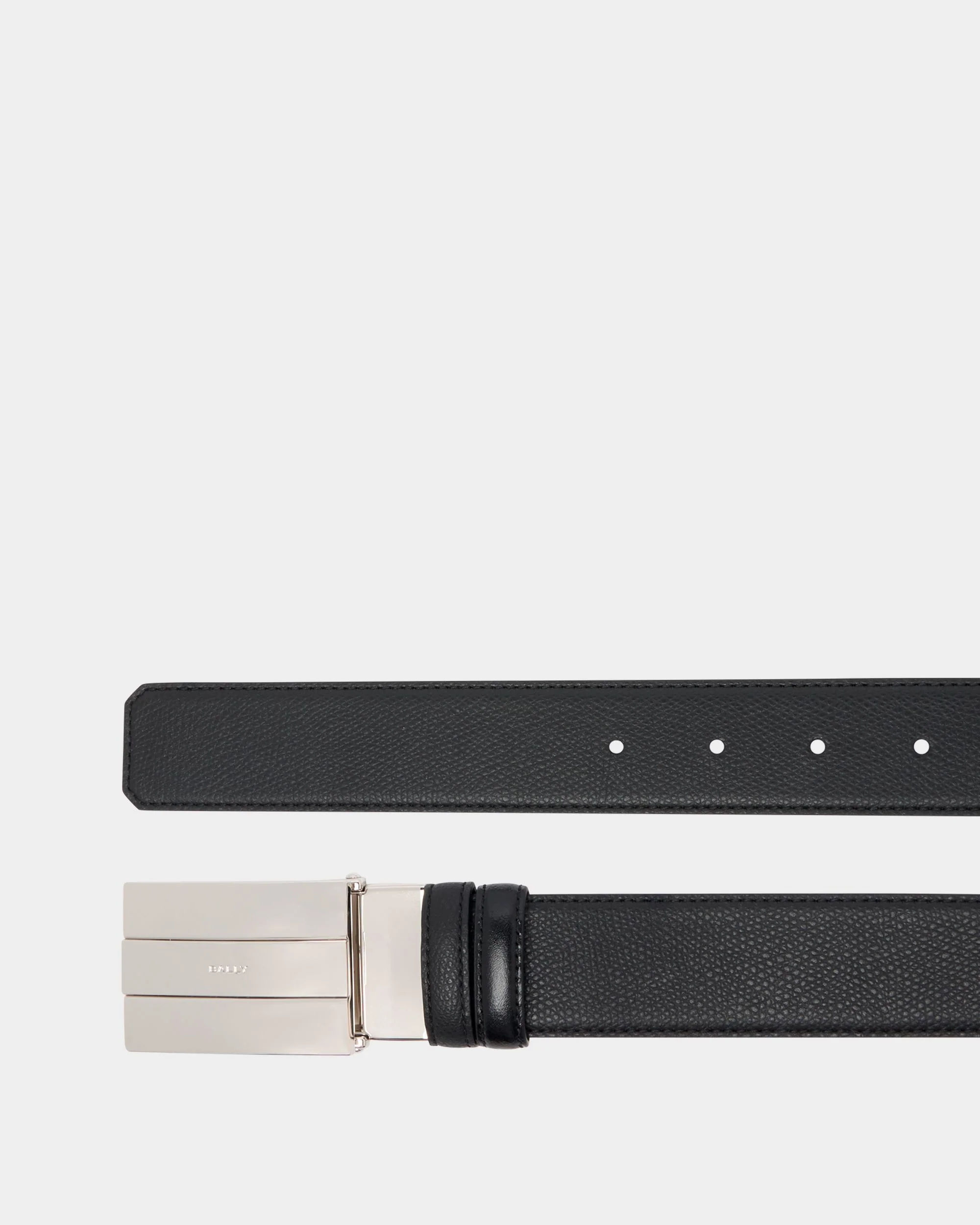 Ollam 35 mm Adjustable And Reversible Belt in Black Leather - Image 2
