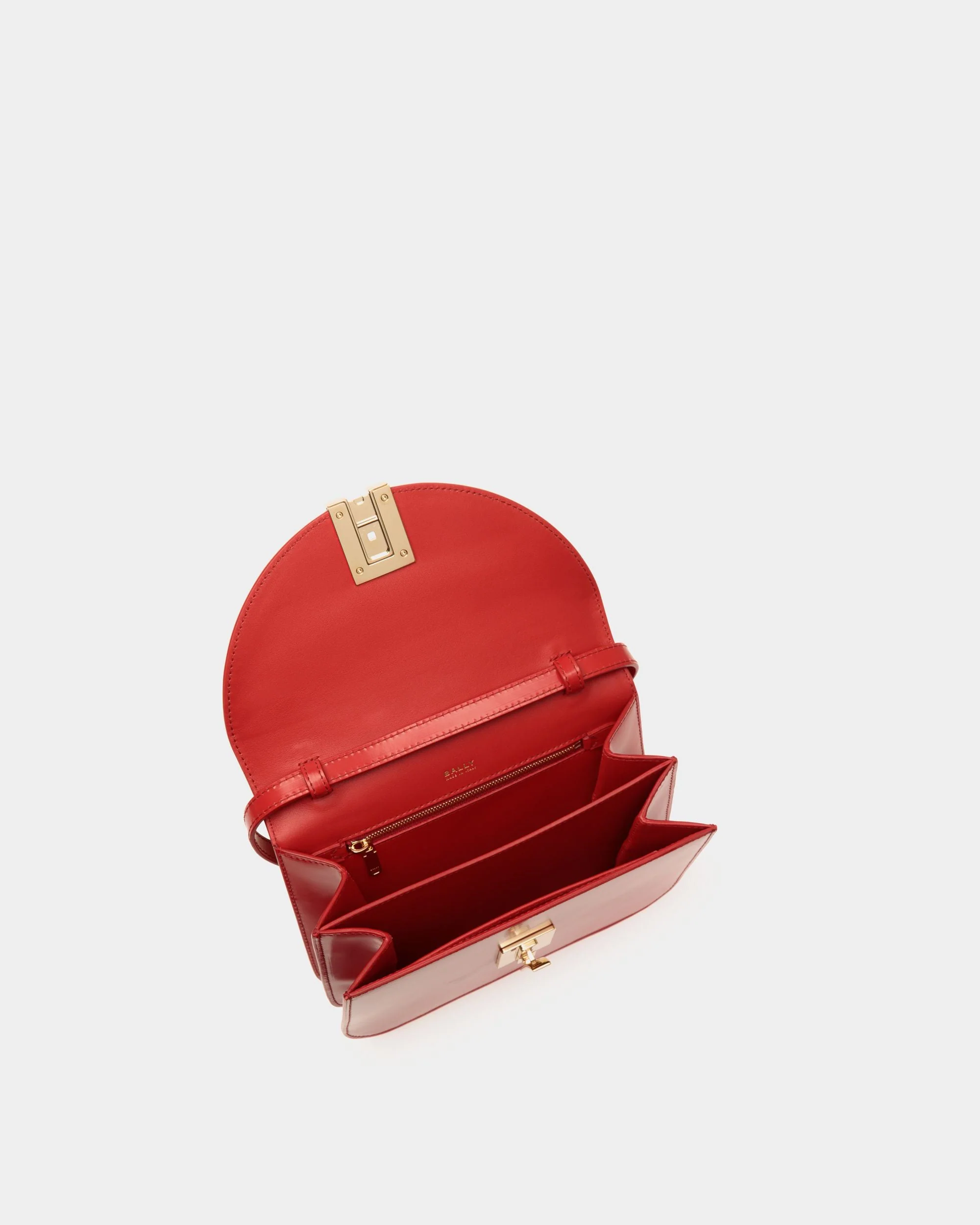 Ollam Crossbody Bag in Red Leather - Image 4